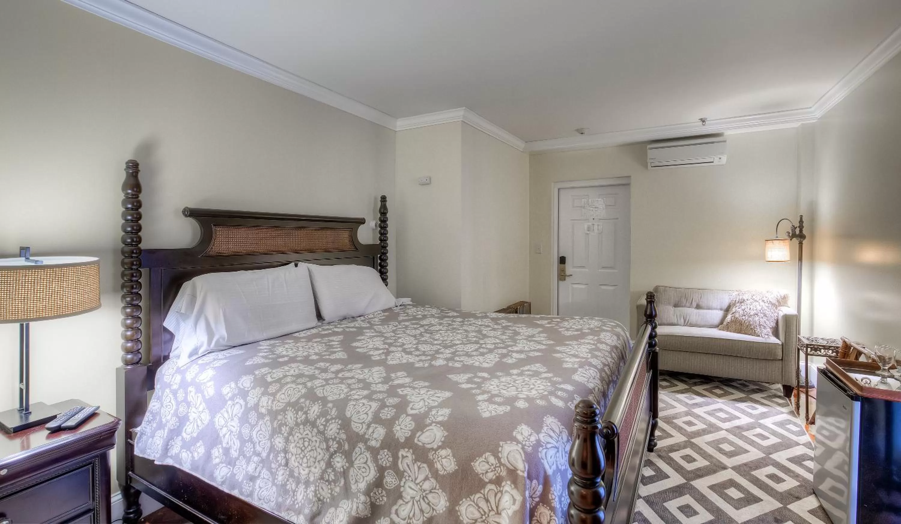 Bed in Elaine's Cape May Boutique Hotel