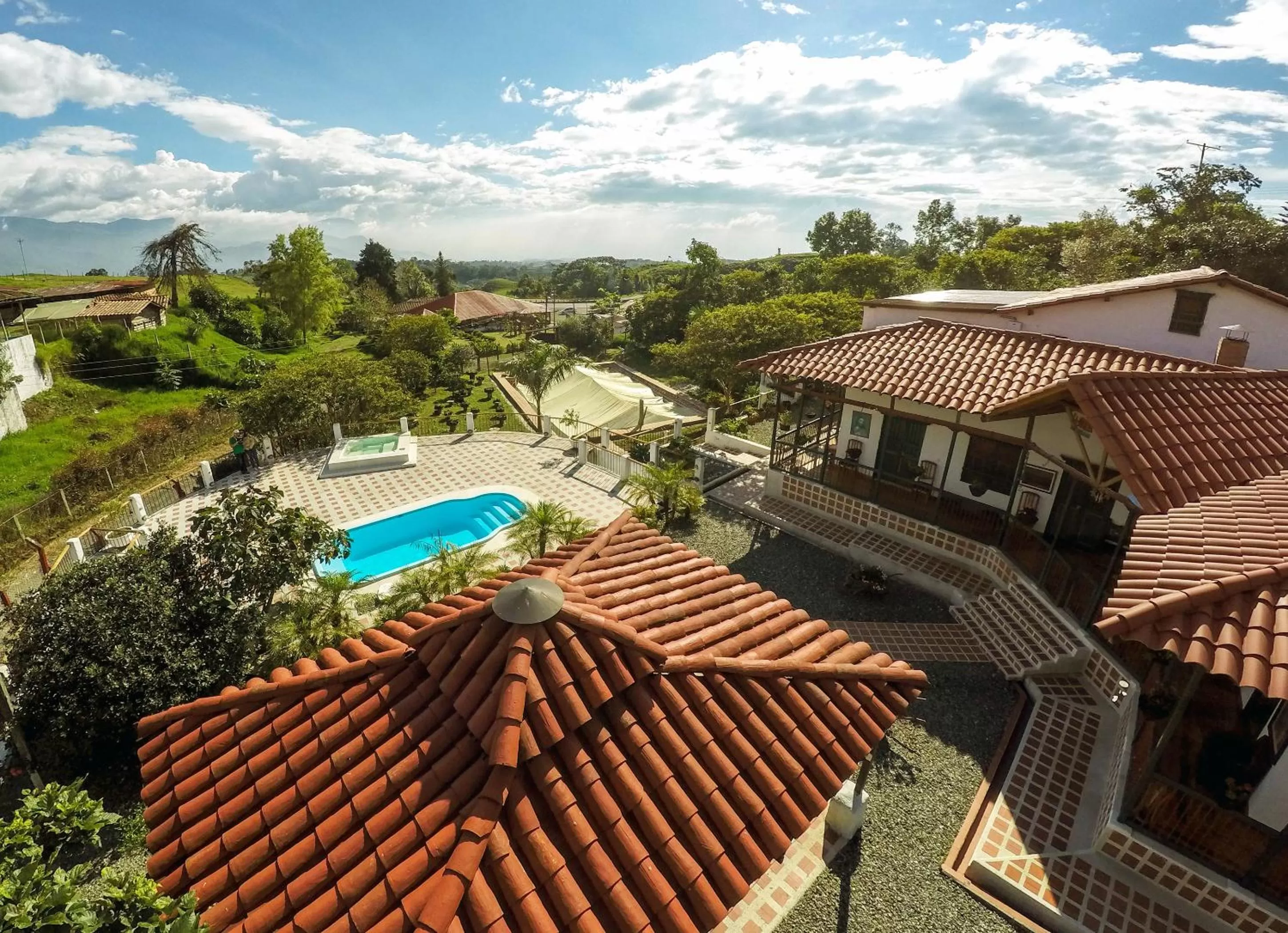 Property building, Bird's-eye View in Finca Campestre La Adelita B&B
