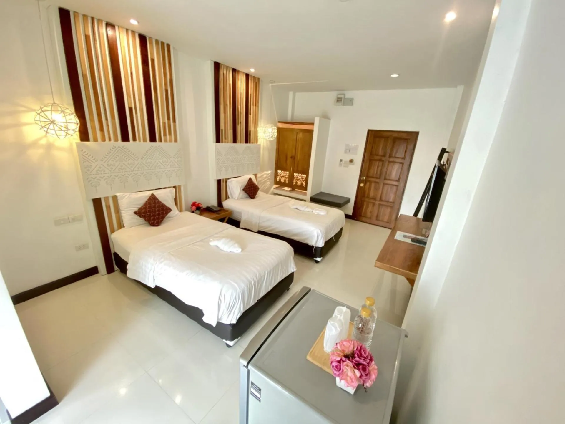 Bed in My Chiangmai Boutique Lodge