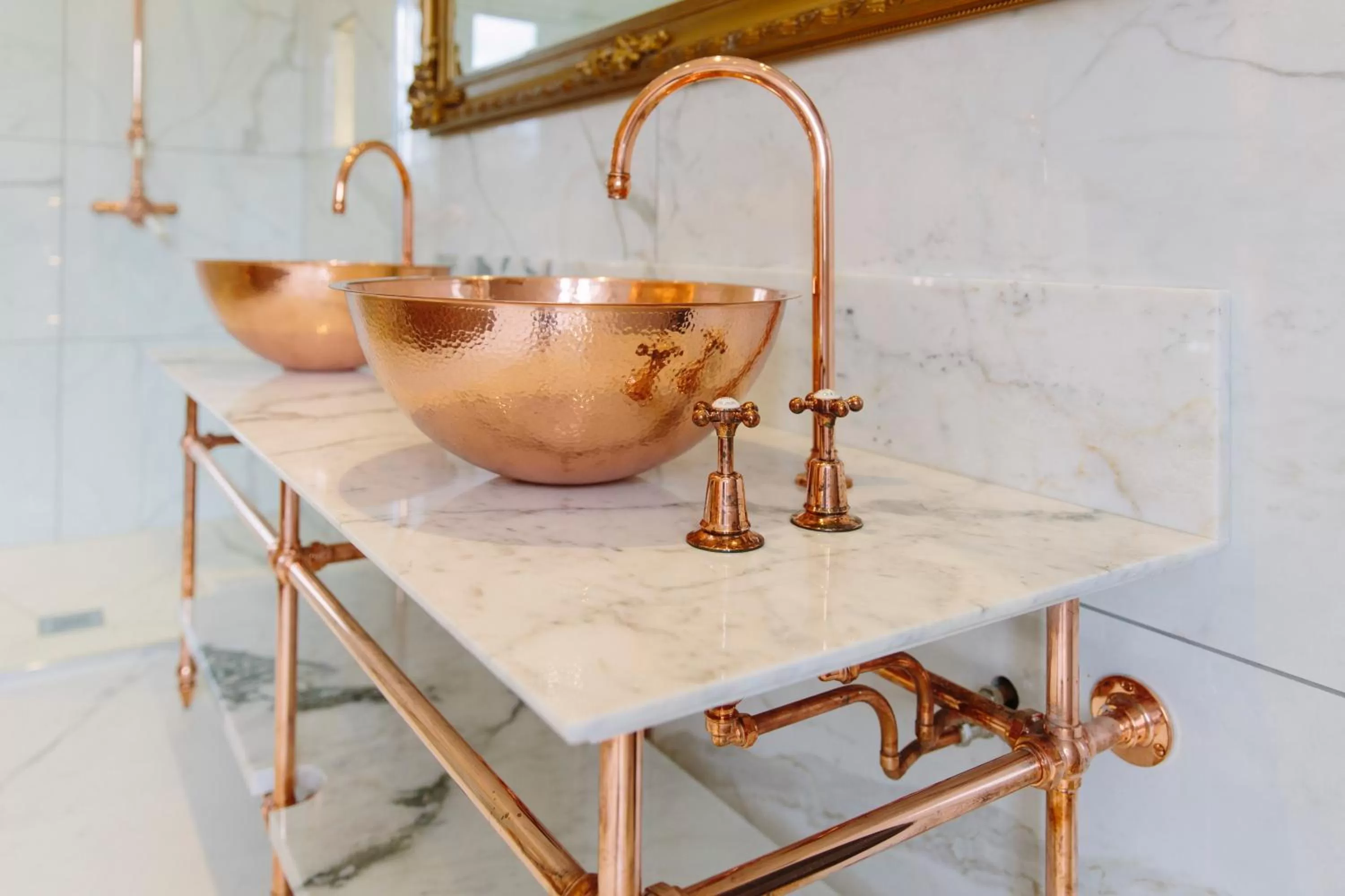 Bathroom in Storrs Hall Hotel on the shore of Lake Windermere