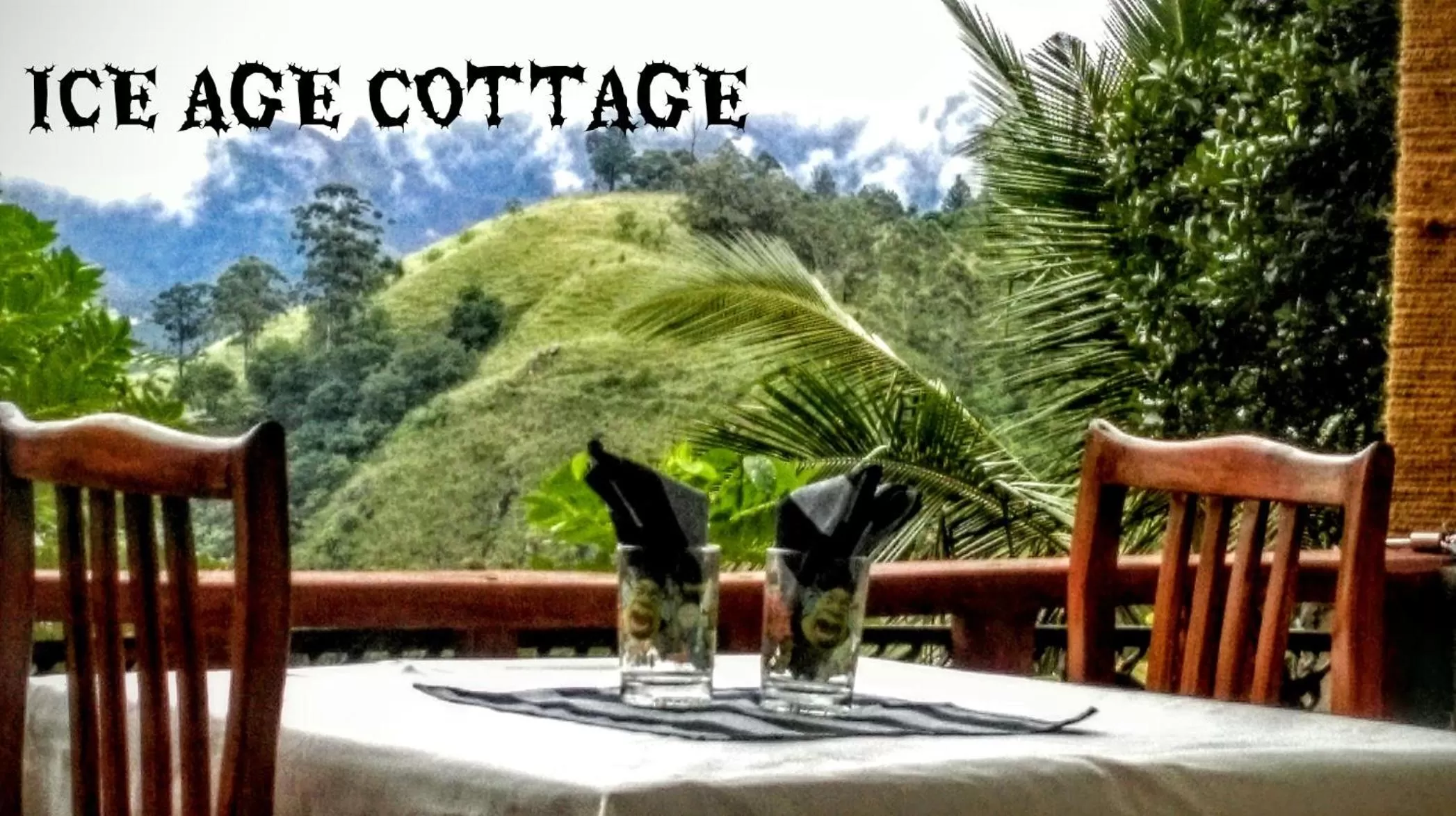 Mountain view in Ice Age Cottage