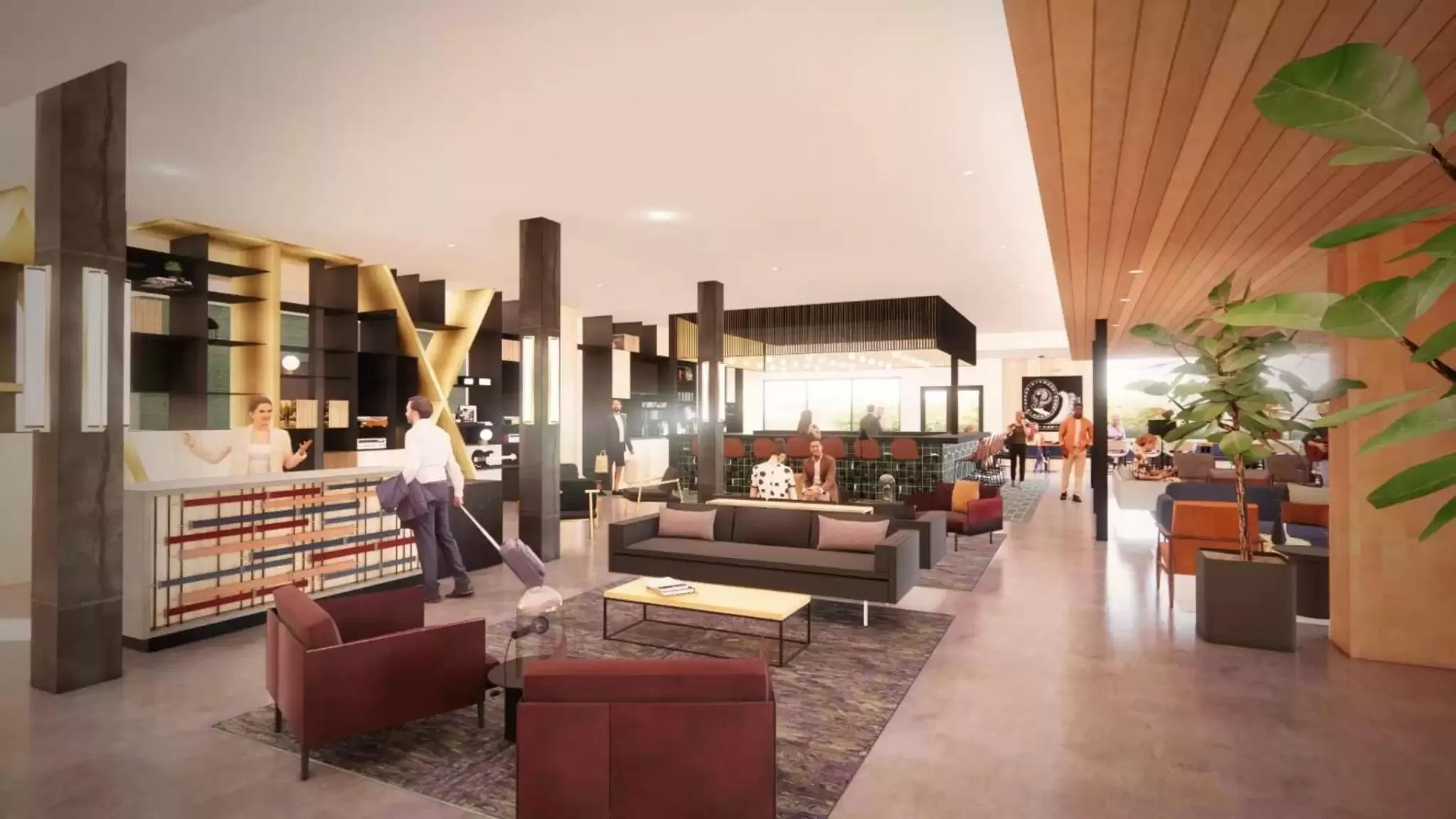 Lobby or reception in Cambria Hotel Austin Airport