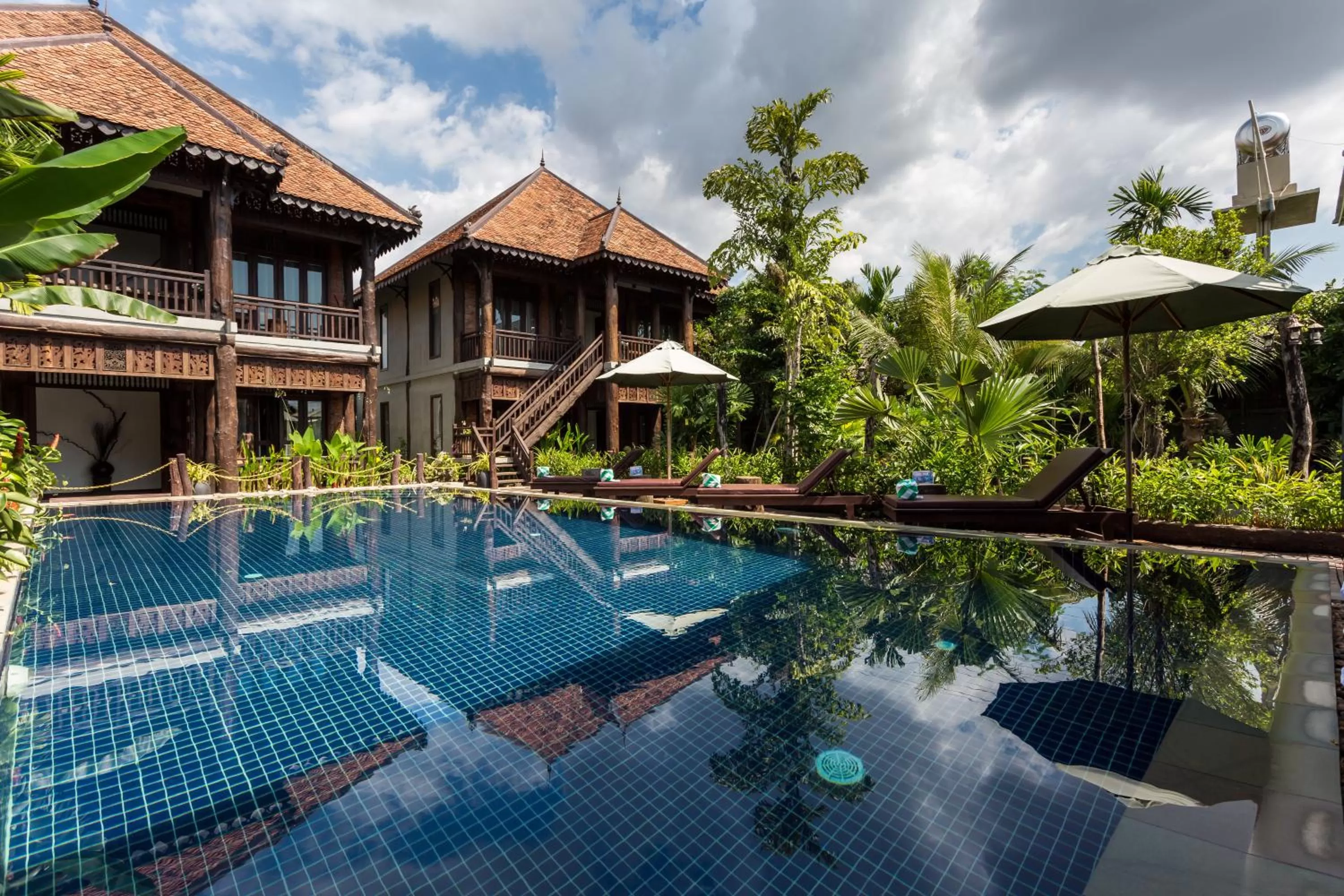 Pool view in Java Wooden Villa & Residence