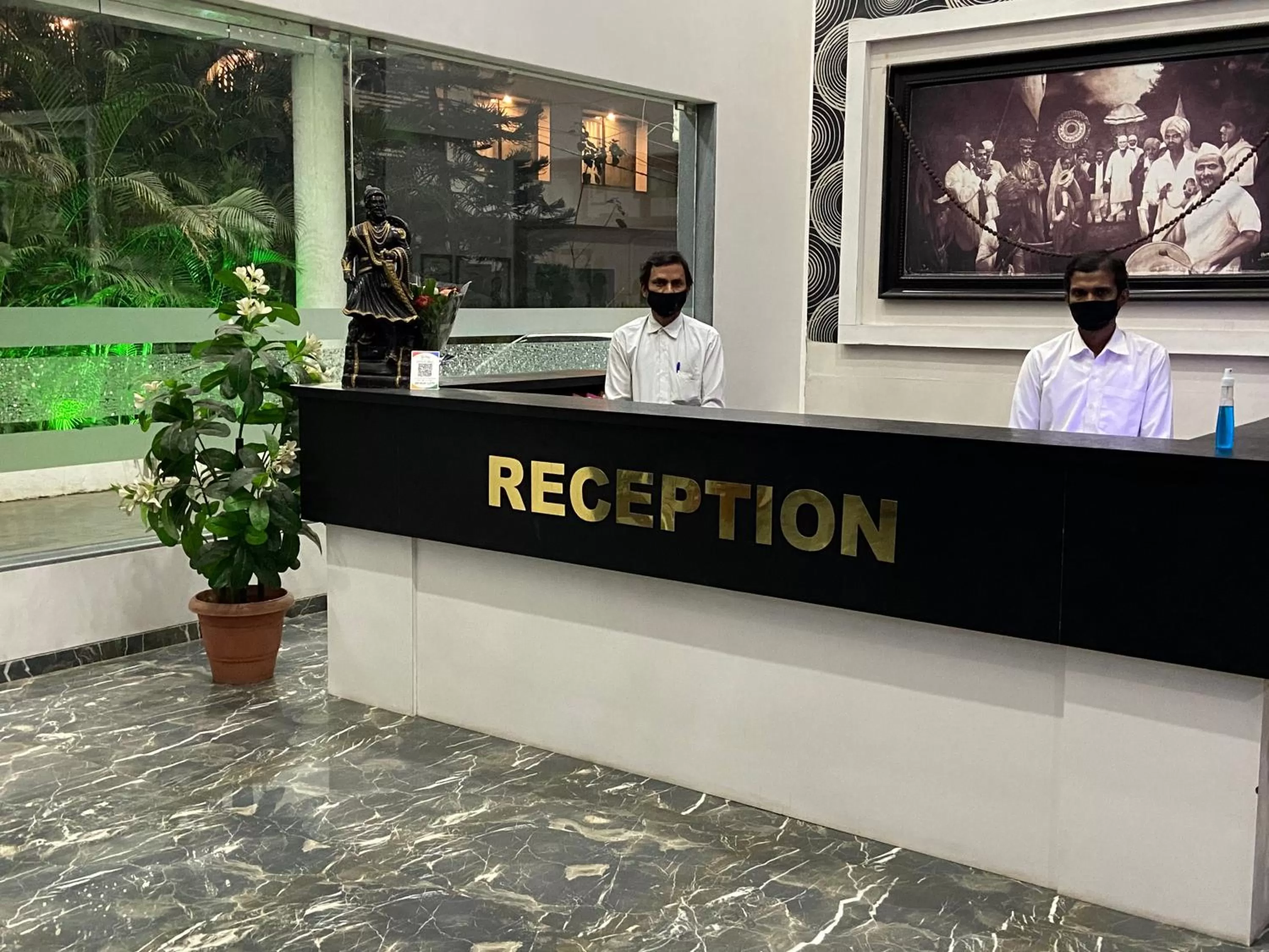 Lobby or reception in Hotel Sai Bansi
