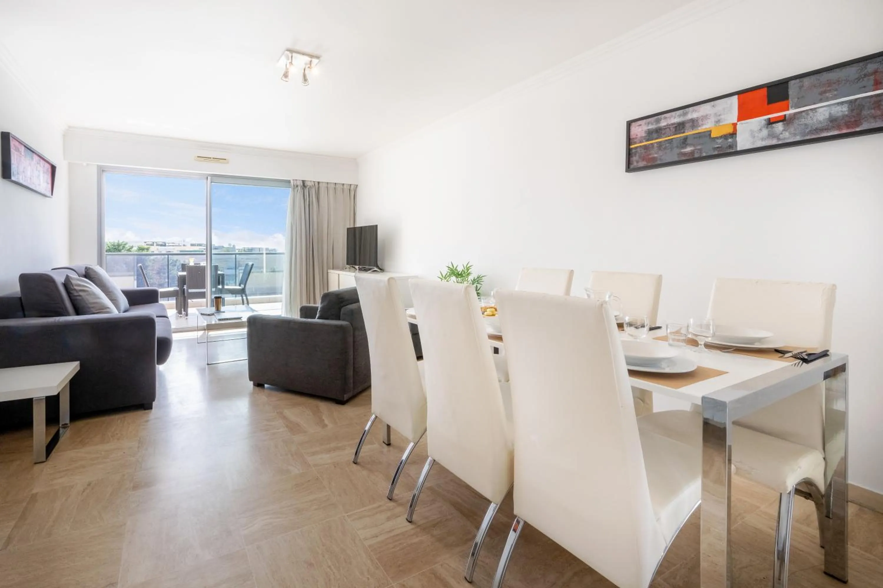 Living room in Nemea Appart Hotel Le Lido Cagnes sur Mer
