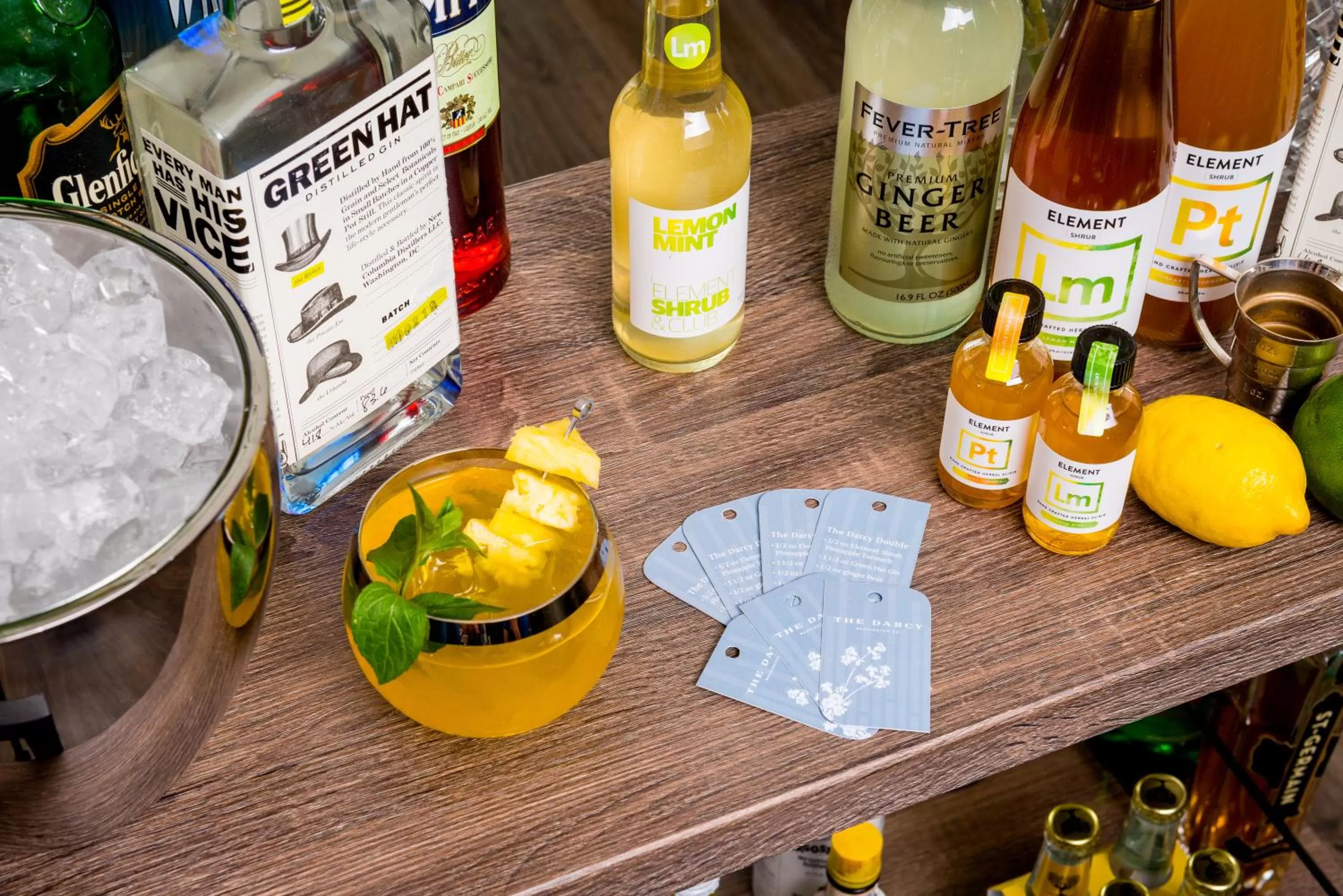 Alcoholic drinks in The Darcy Hotel, Washington DC