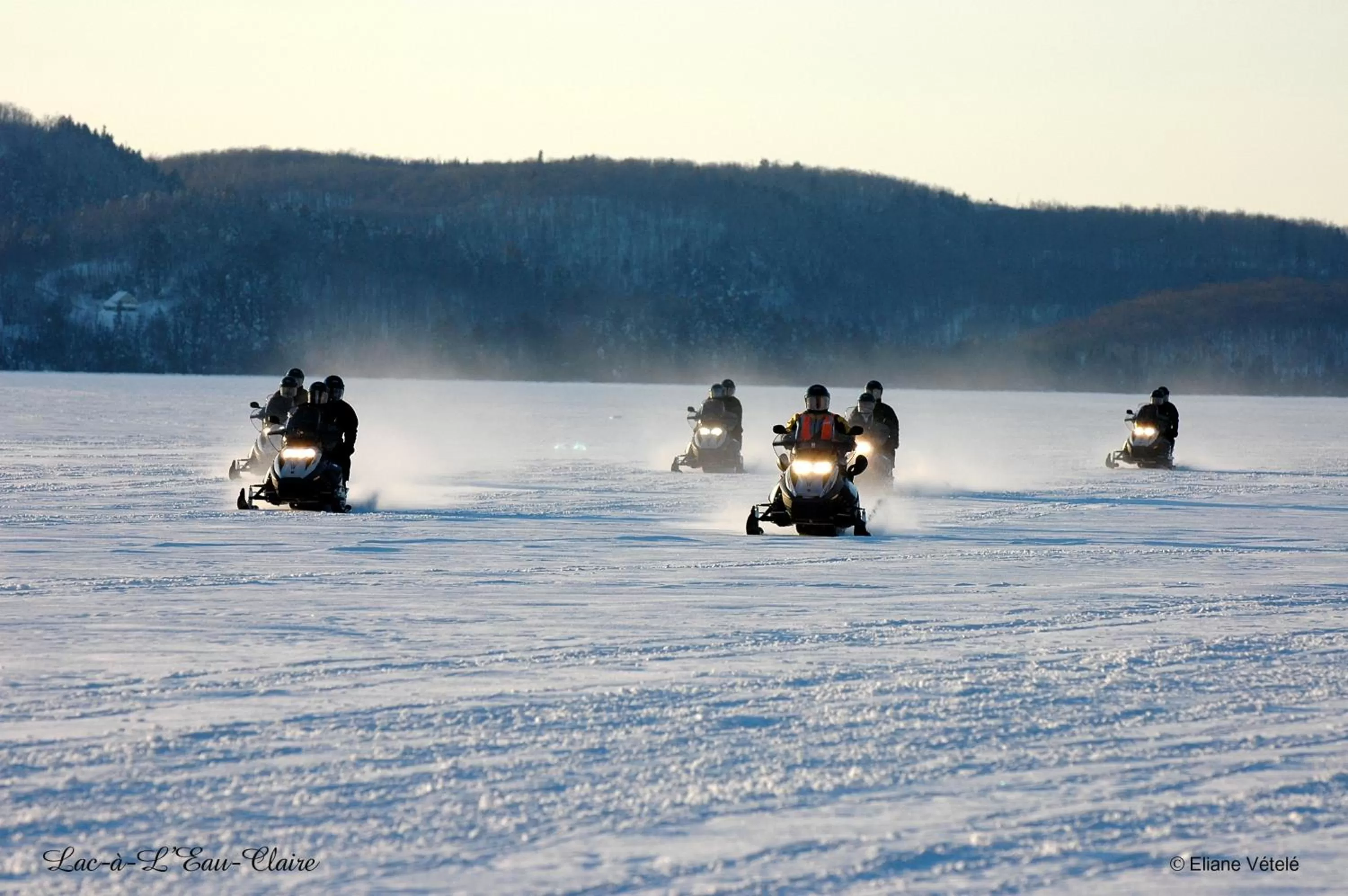 Winter in Auberge du Lac-à-l'Eau-Claire