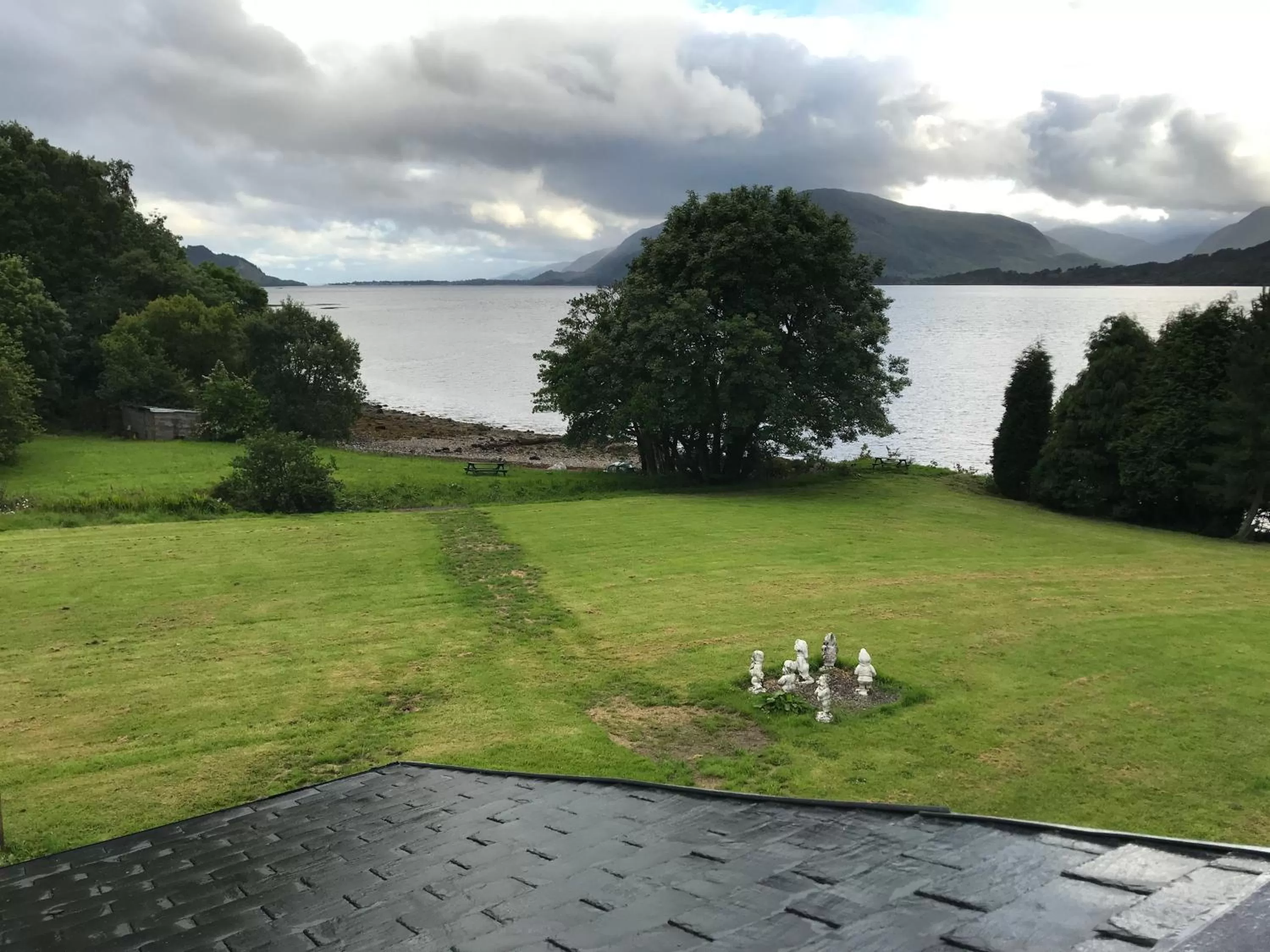 Garden view in Campfield House