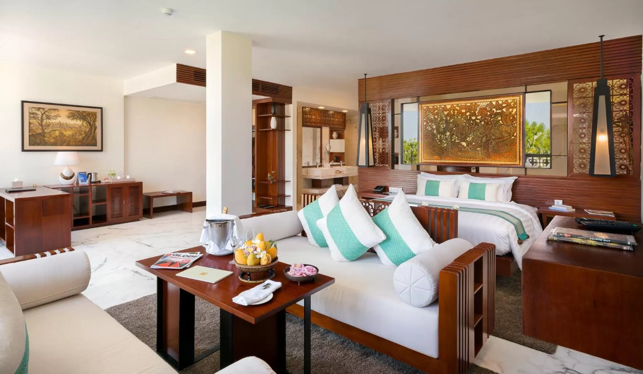 Living room in Lotus Blanc Resort