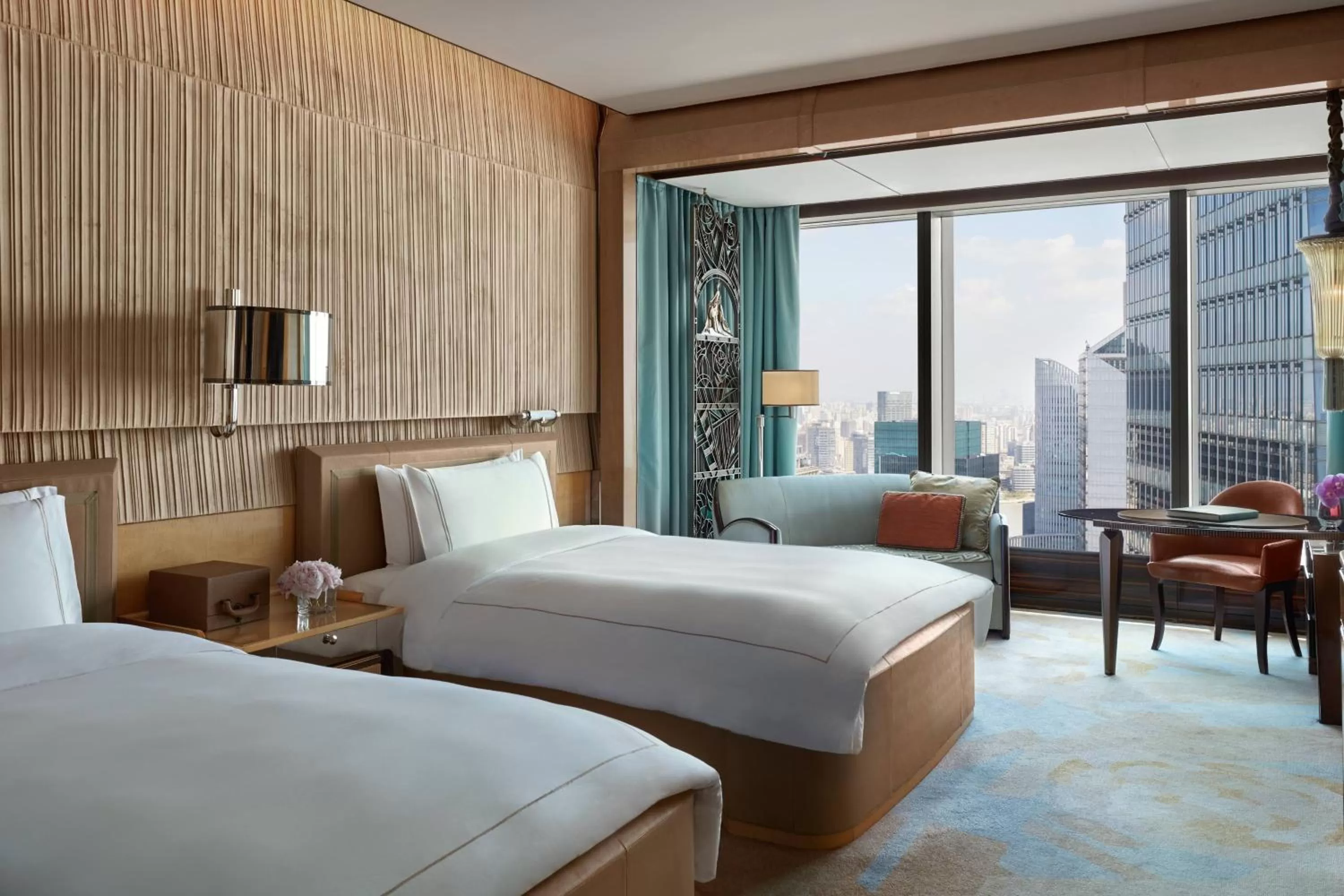Photo of the whole room, Bed in The Ritz-Carlton Shanghai, Pudong
