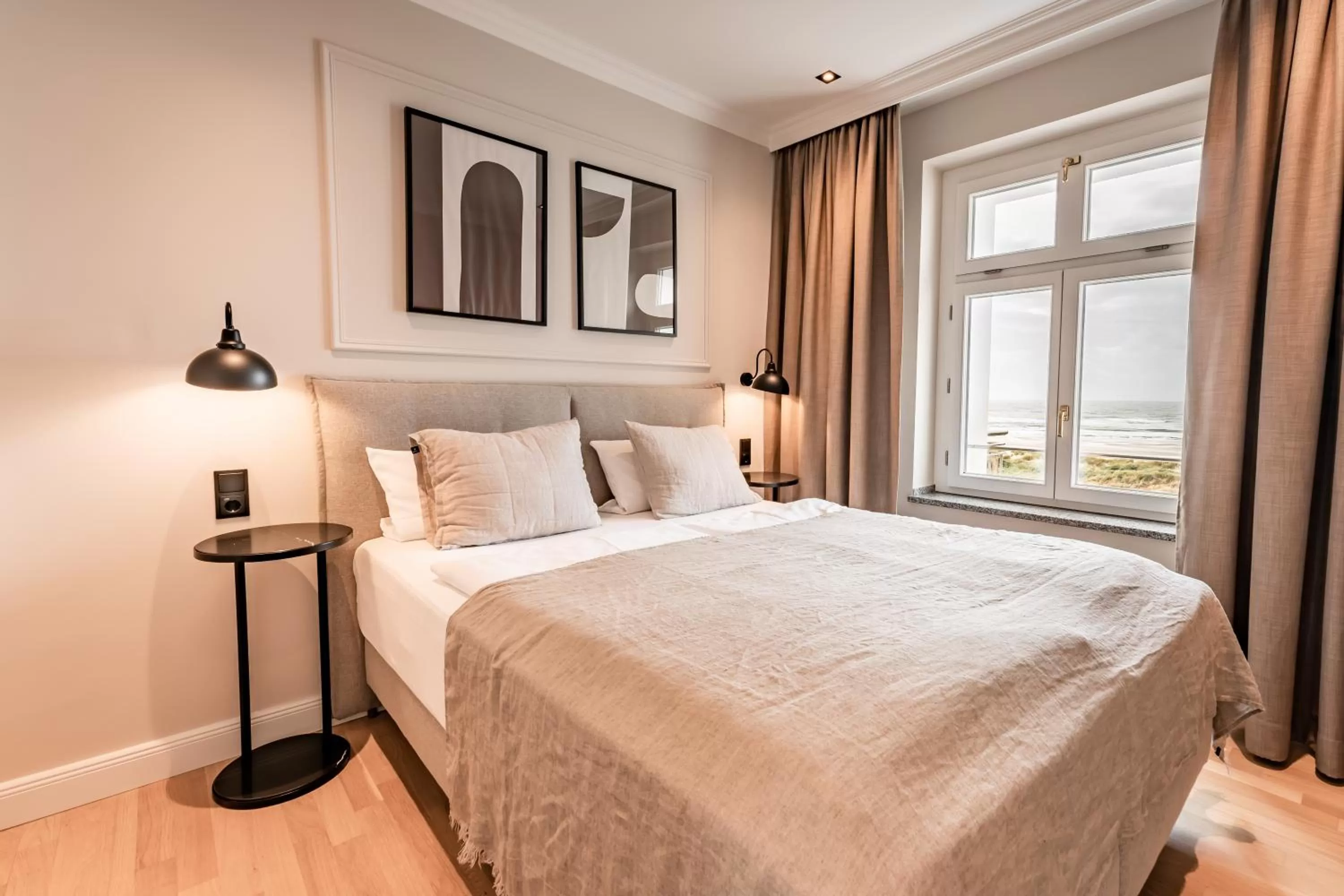 Bed in Strandhotel Kurhaus Juist