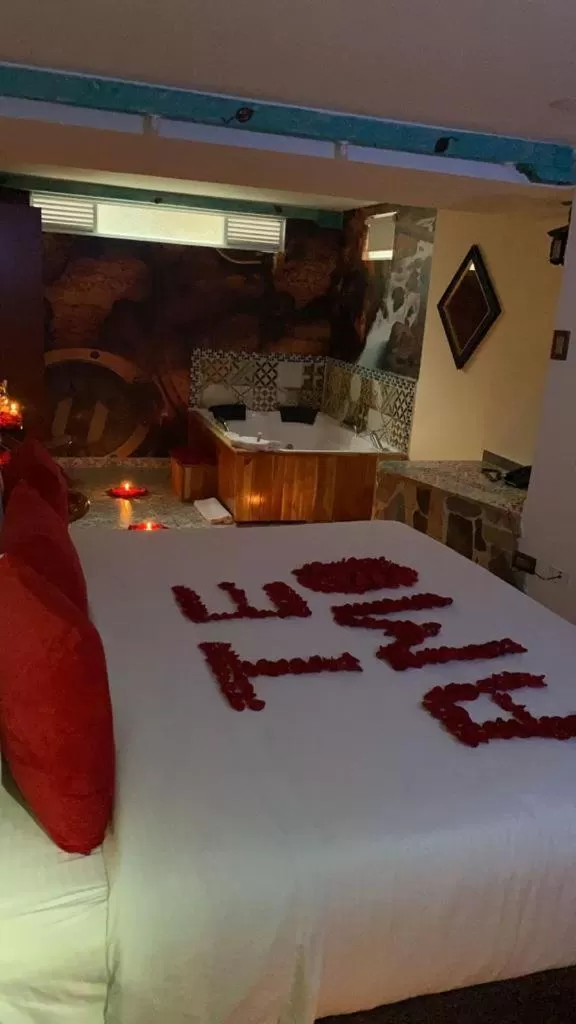 Bed in Hotel Casa Antigua