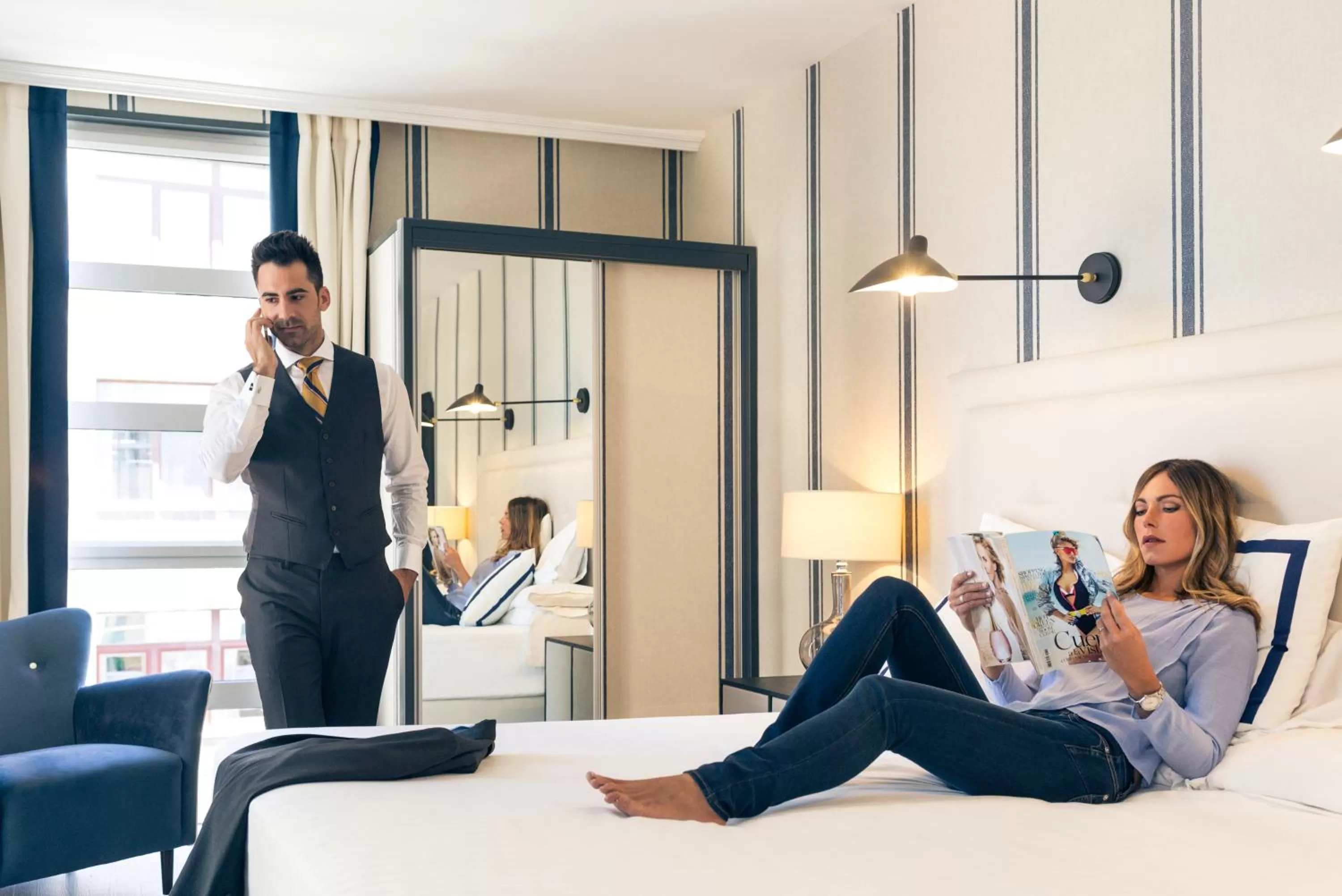 People, Bed in Hotel Mercure Jardines de Albia