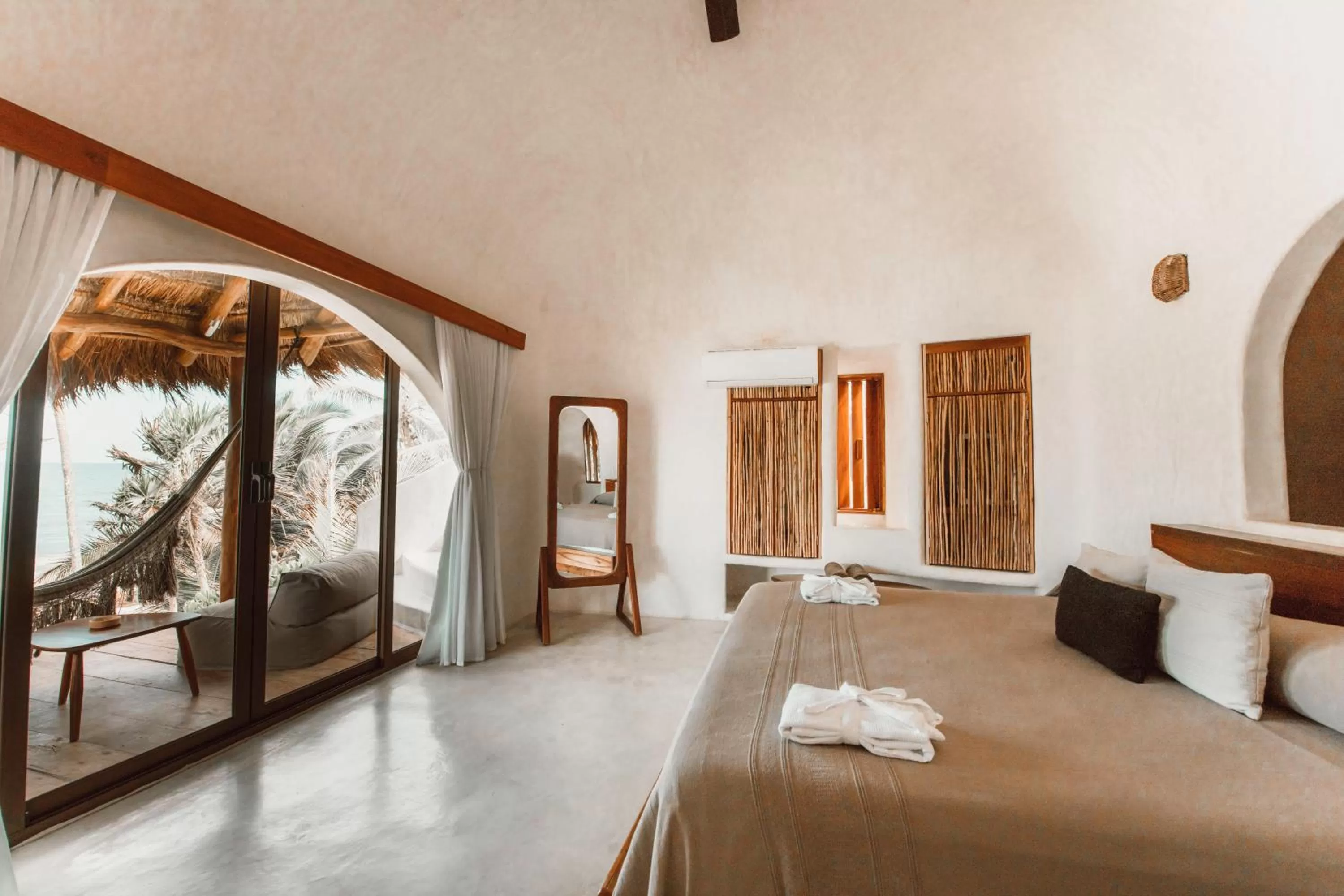 Bedroom, Bed in Papaya Playa Project, Tulum, a Member of Design Hotels