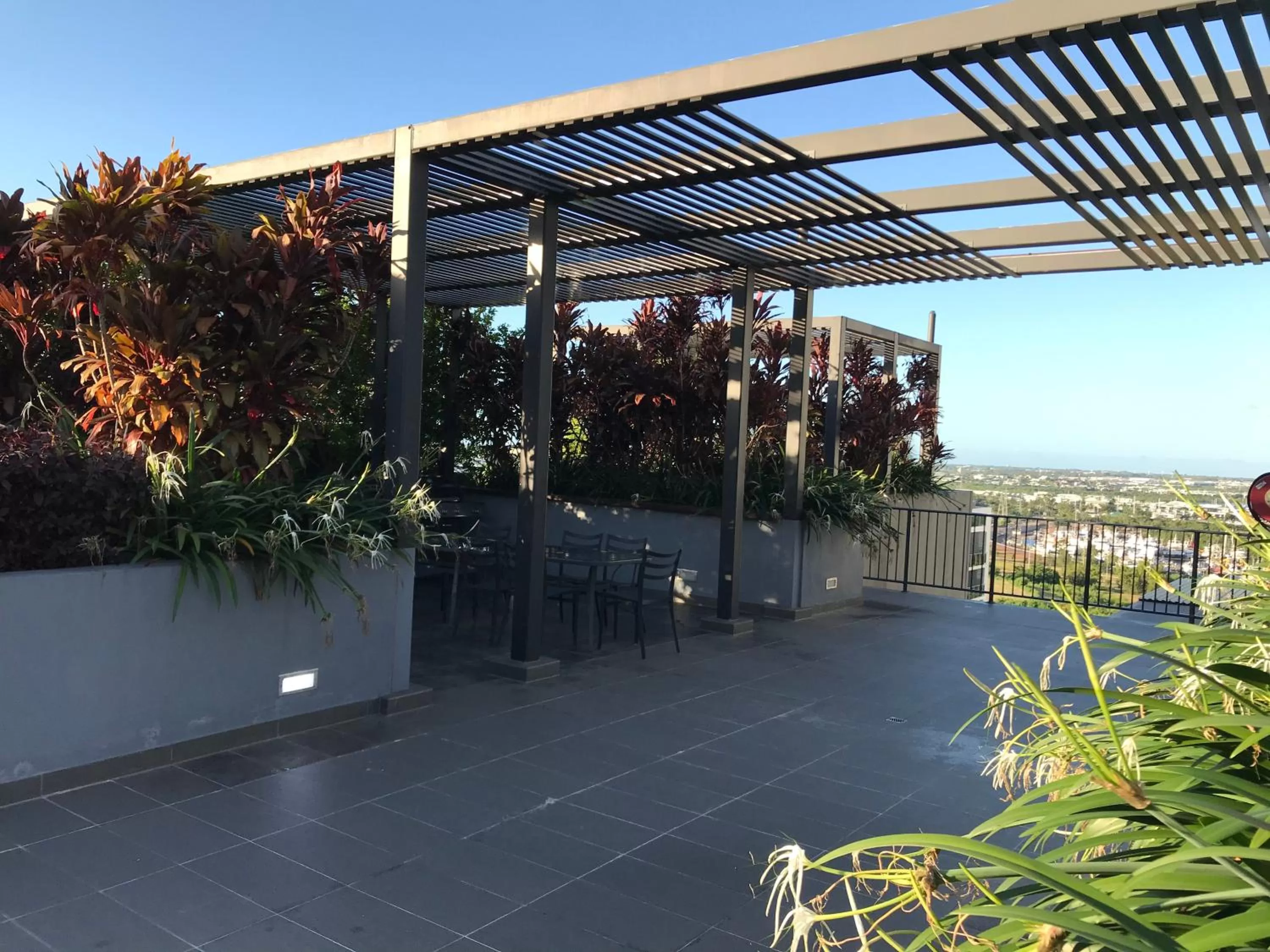 Garden view in Magnum Serviced Apartments