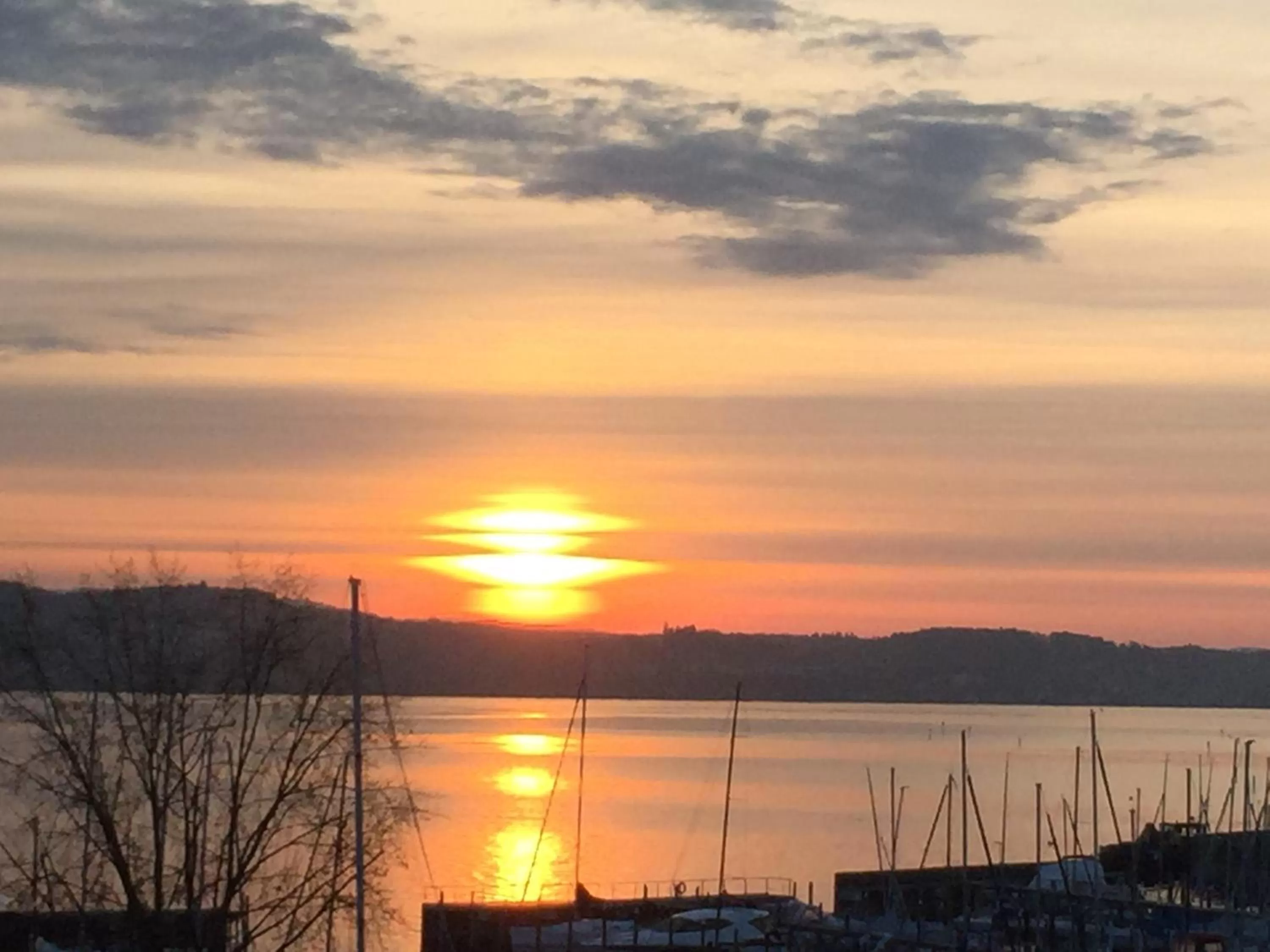 View (from property/room), Sunrise/Sunset in Hotel Haus Seehang