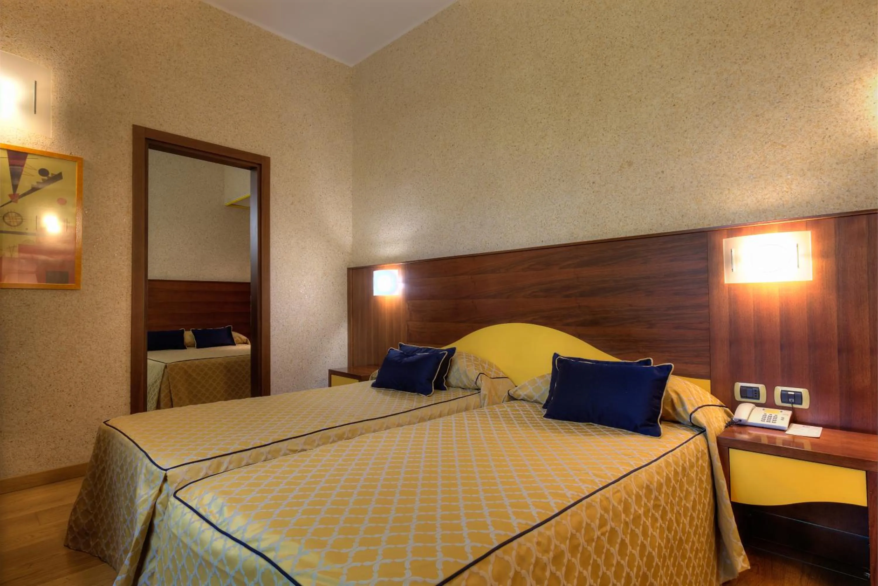 Bed in Central Park Hotel Modena