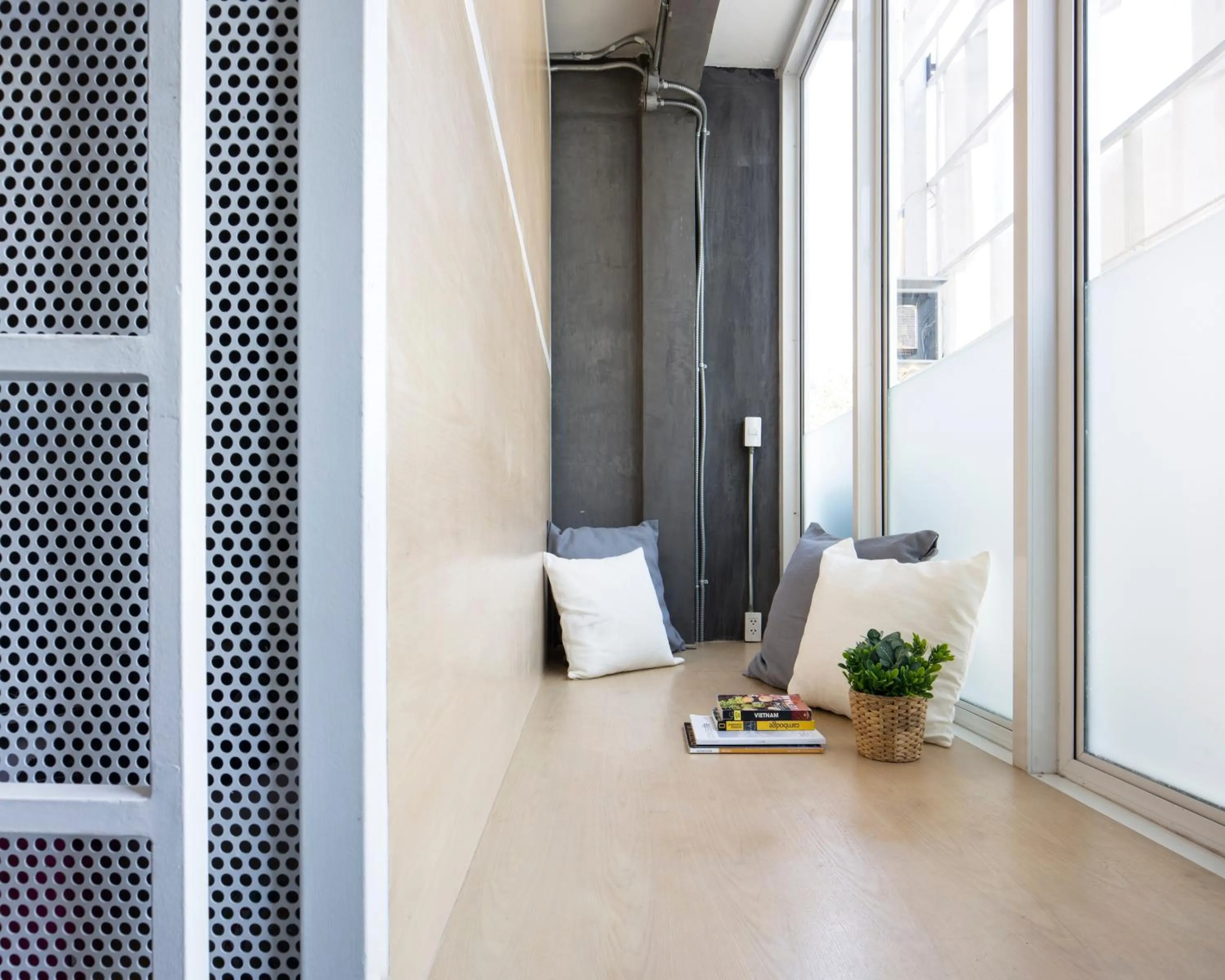 Seating area in On the Bed Hostel