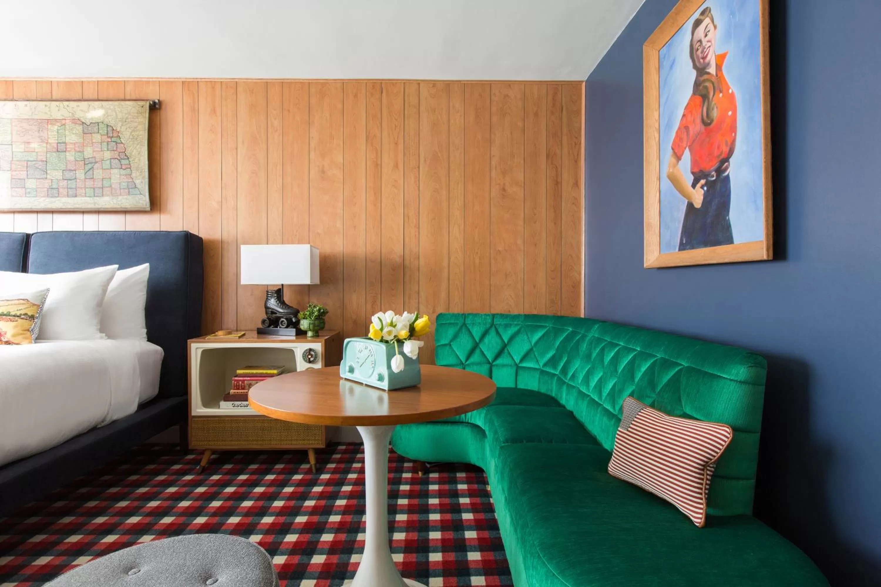 Decorative detail, Bed in Graduate by Hilton Lincoln