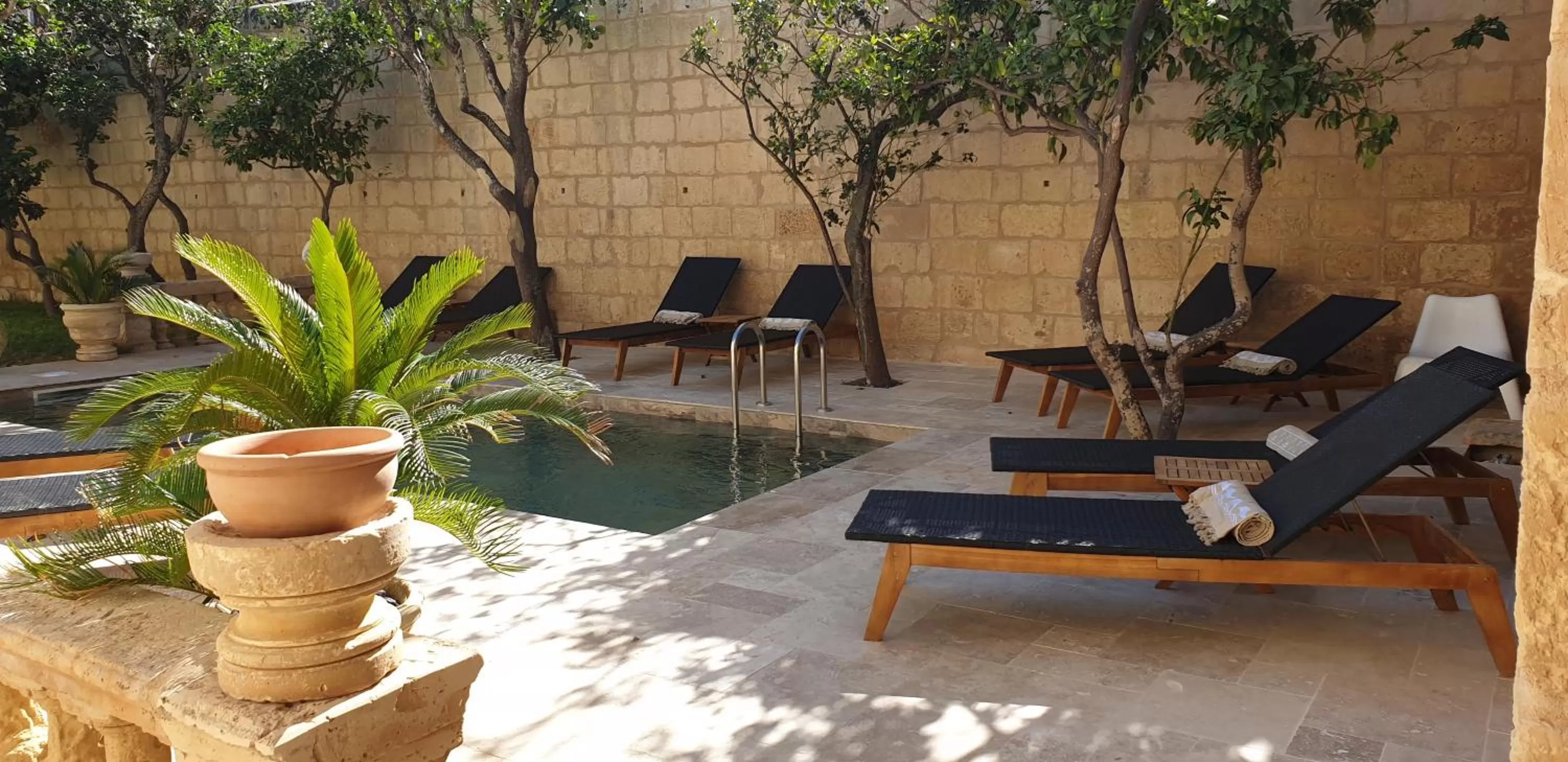 Swimming pool in Palazzo Pisani Malta Boutique and SPA
