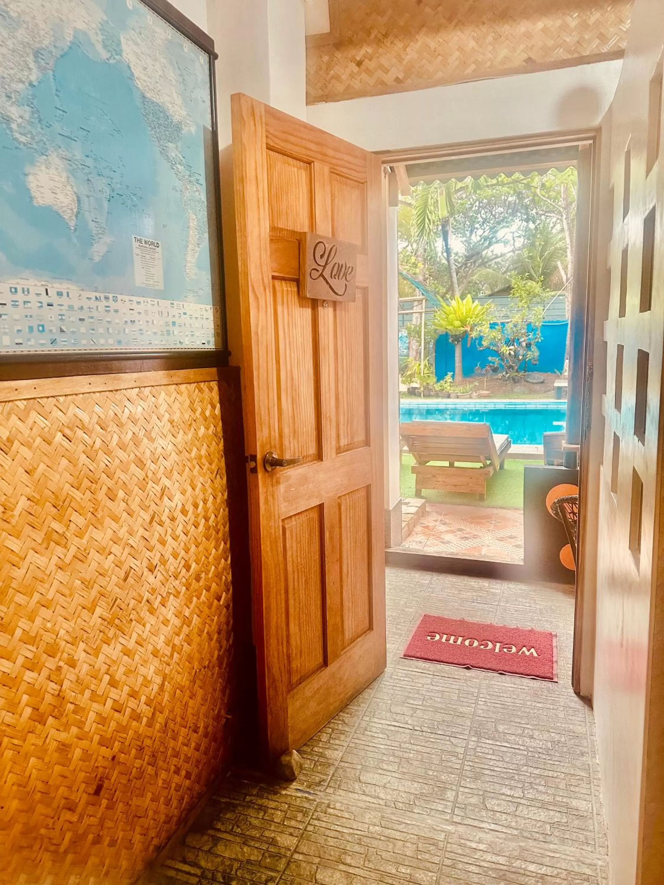 Pool view in Lala Panzi Bed and Breakfast