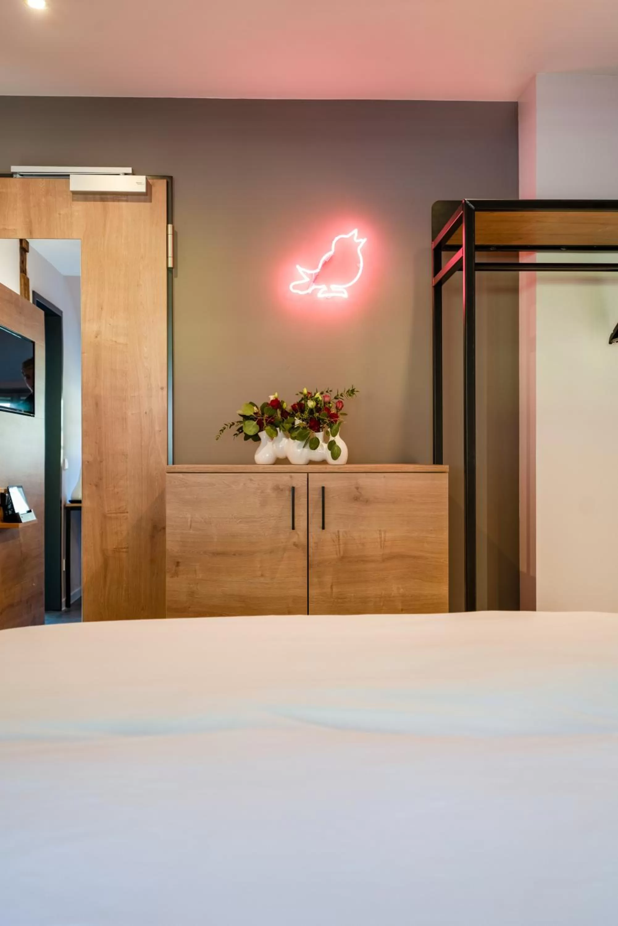 Decorative detail, Bed in coucou hotel & kuckucks-stube (Titisee)