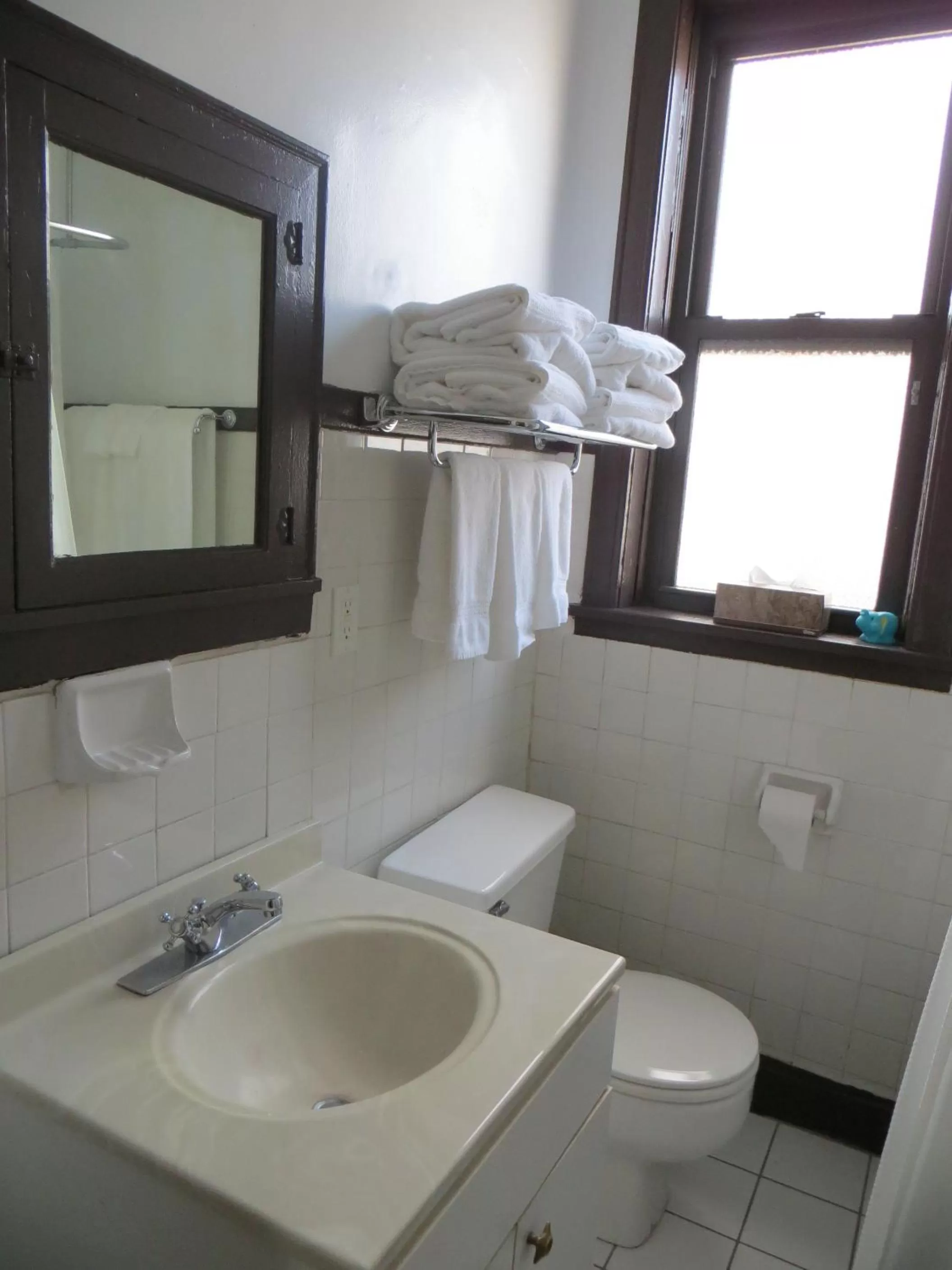 Toilet in The Polo Inn Bridgeport U.S.A.