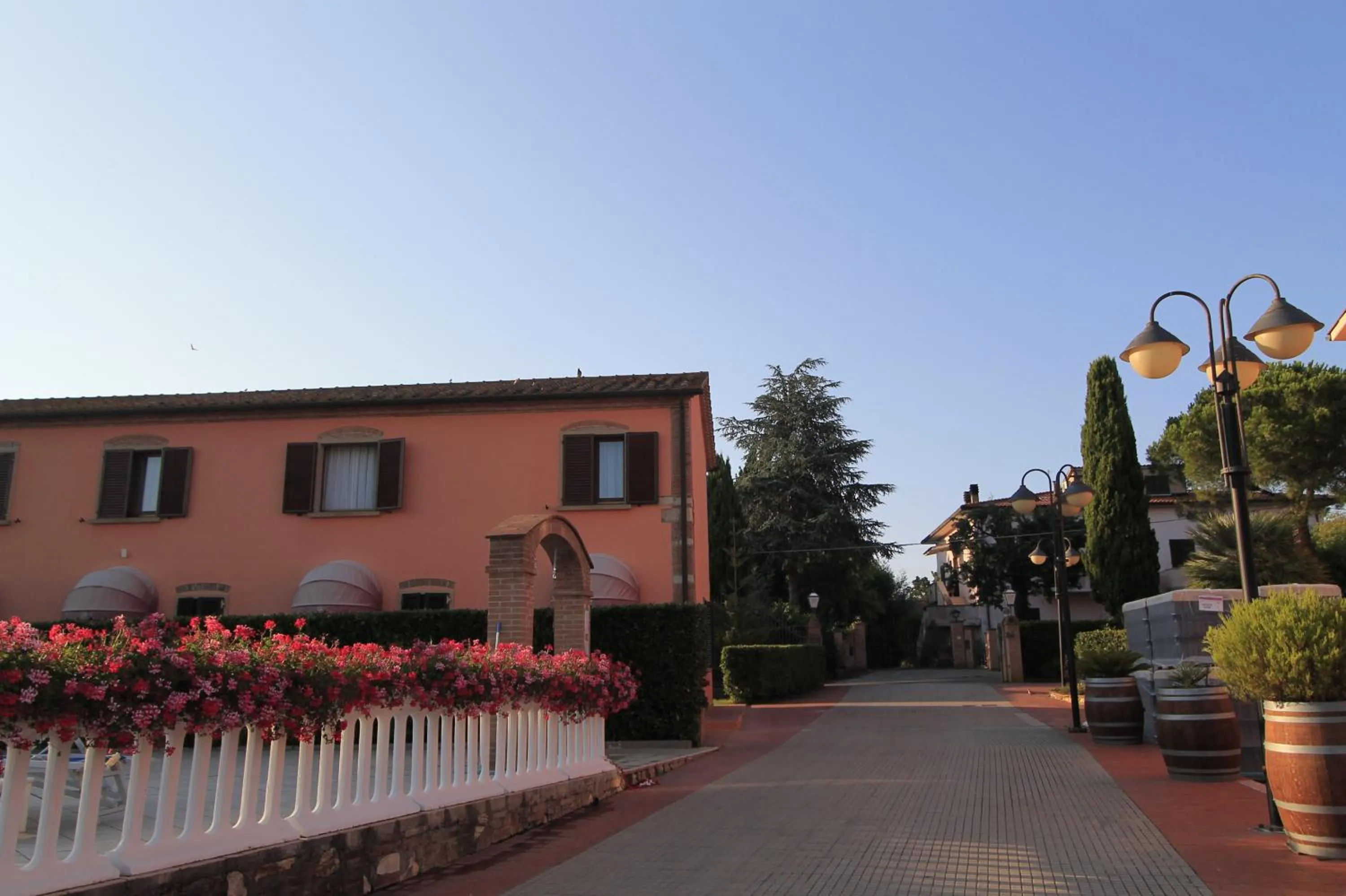 Pool view in Agrihotel Elisabetta