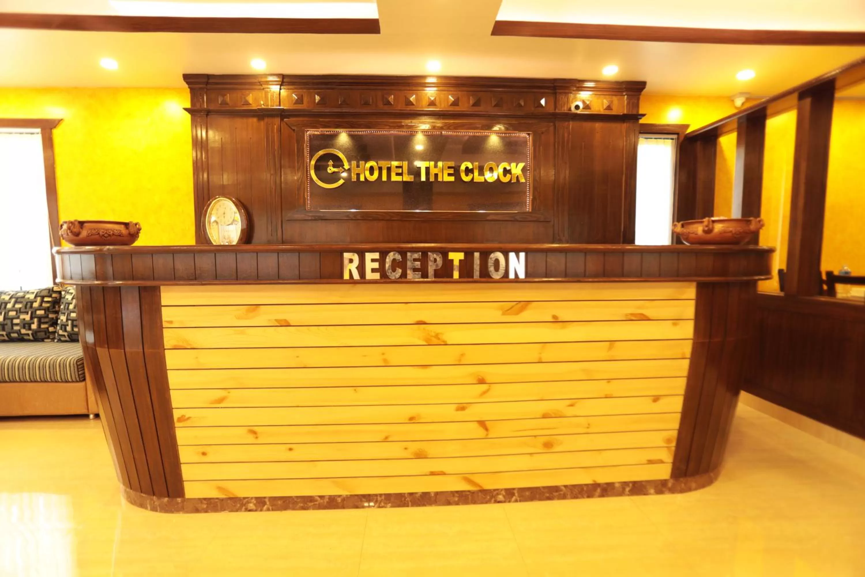 Lobby or reception in Hotel The Clock