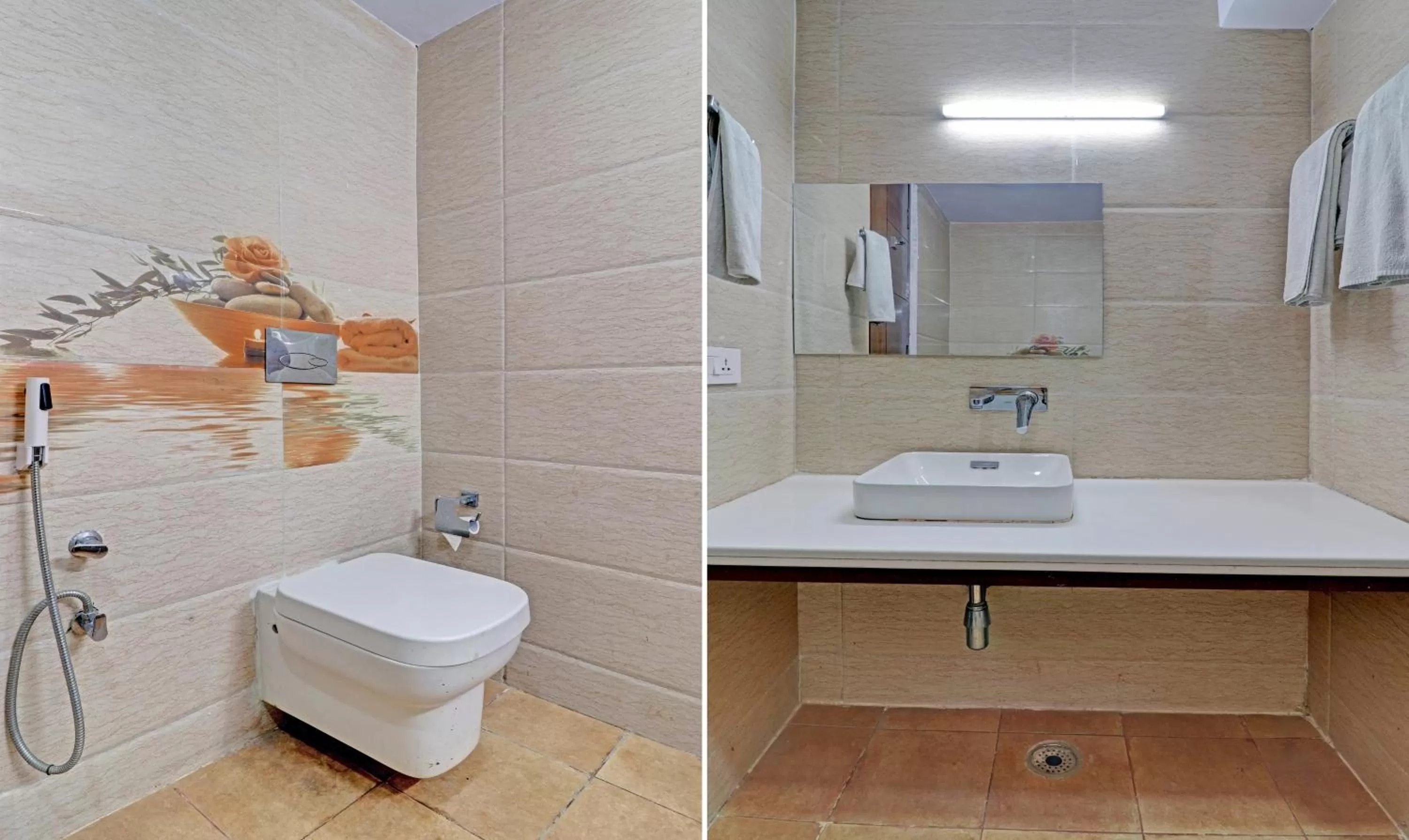 Bathroom in Treebo Premium Pearl Avenue Banquets And Lawn