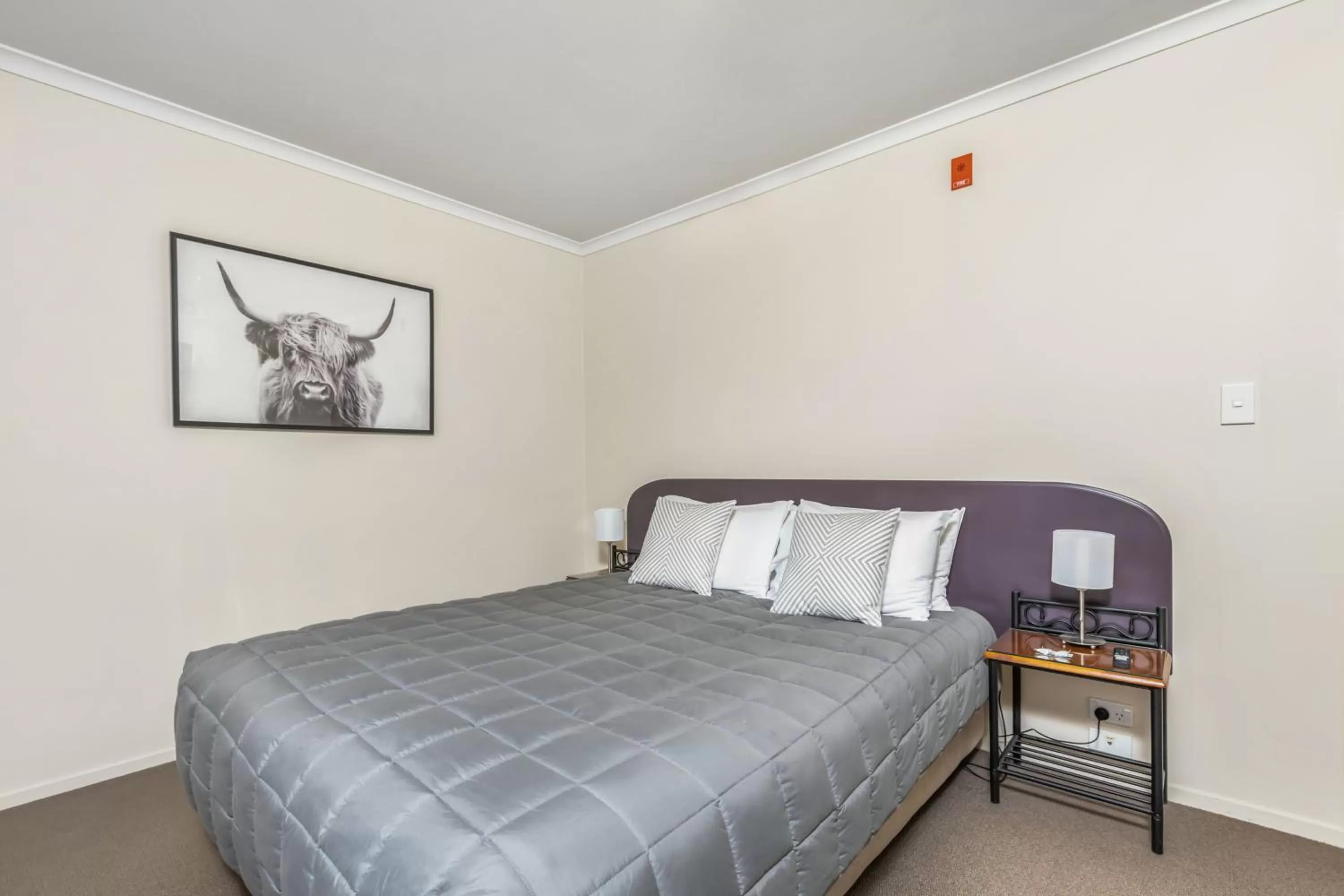 Bed in BK's Chardonnay Motor Lodge