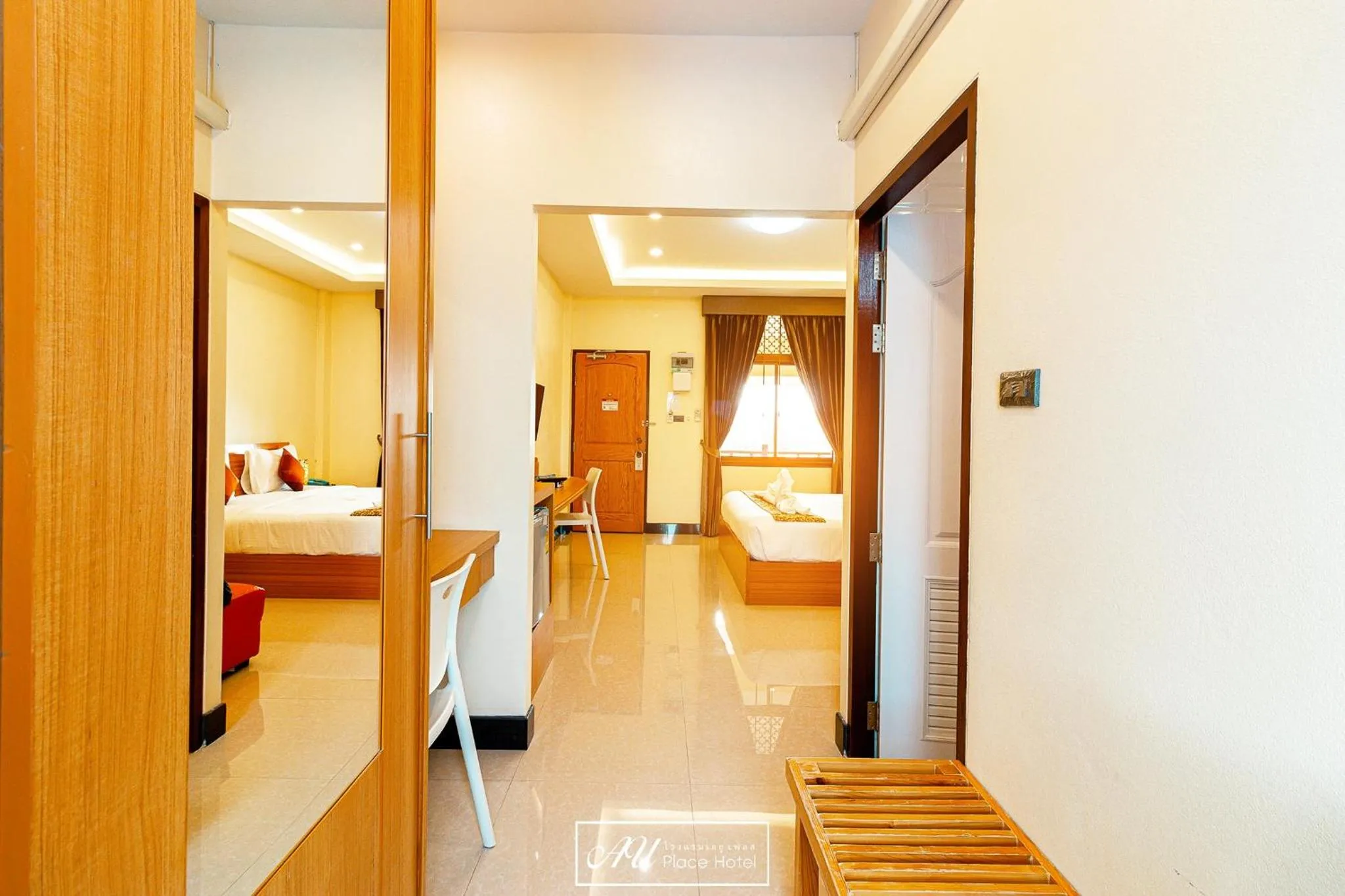 Photo of the whole room, Bed in AU Place Hotel