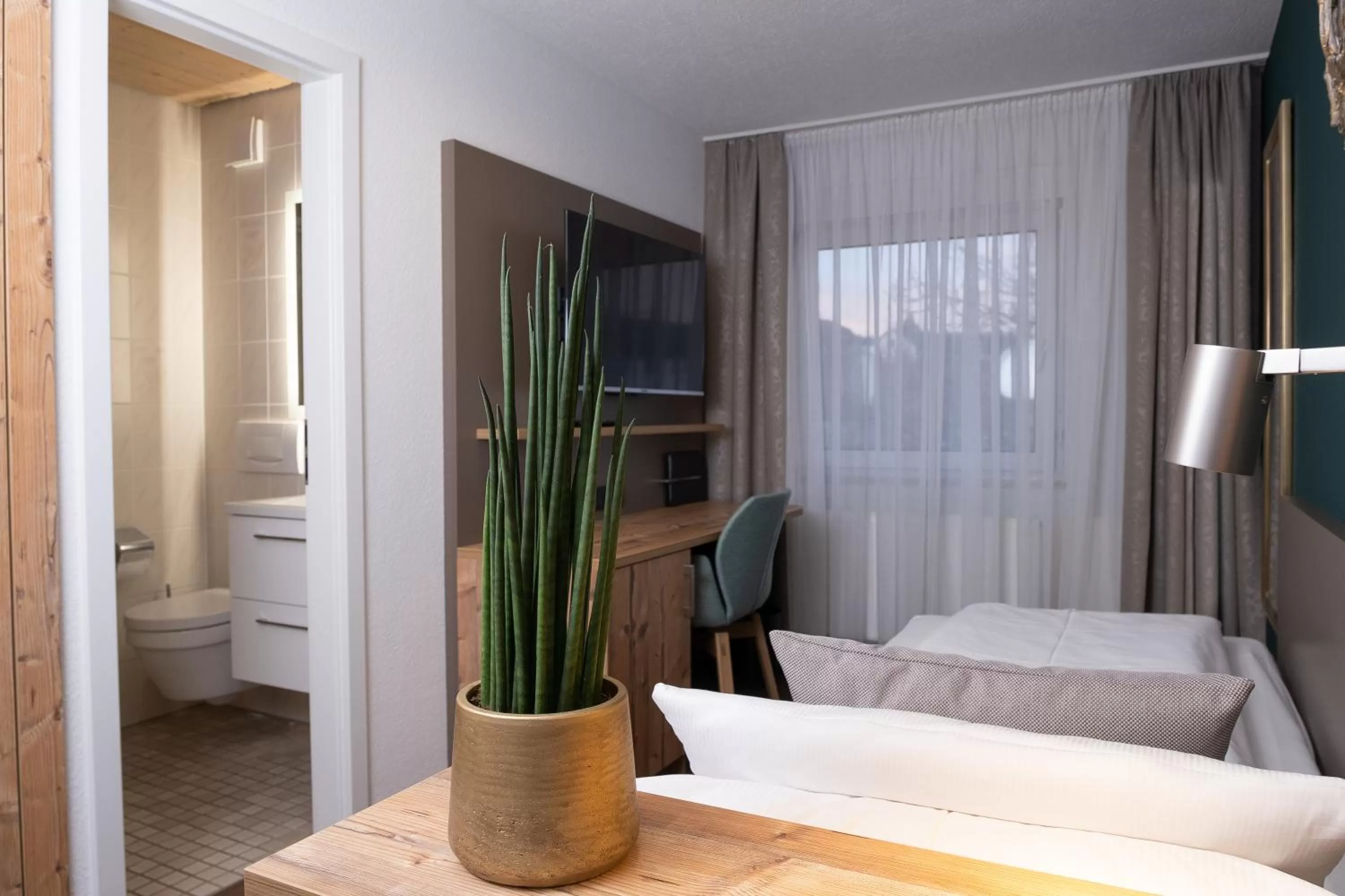 Bed in Gasthaus Hotel Kranz