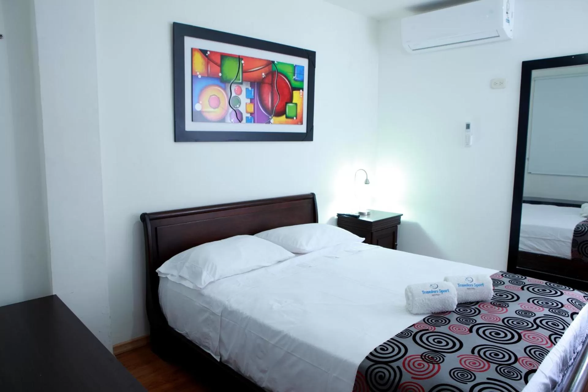 Bed, Room Photo in Hotel Travelers Sport