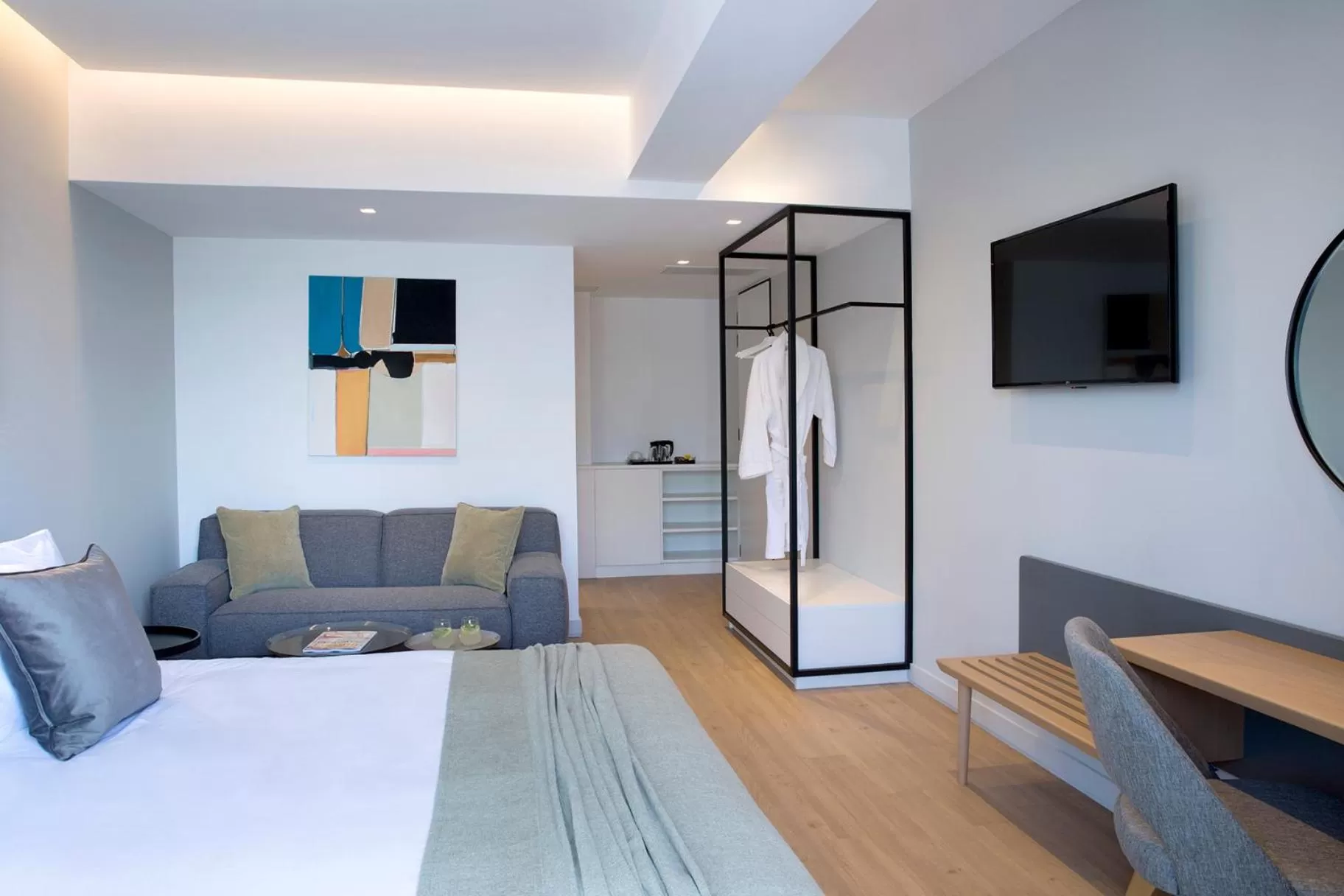 Seating area, Bed in The Alex Monte Kastella, Santikos Collection