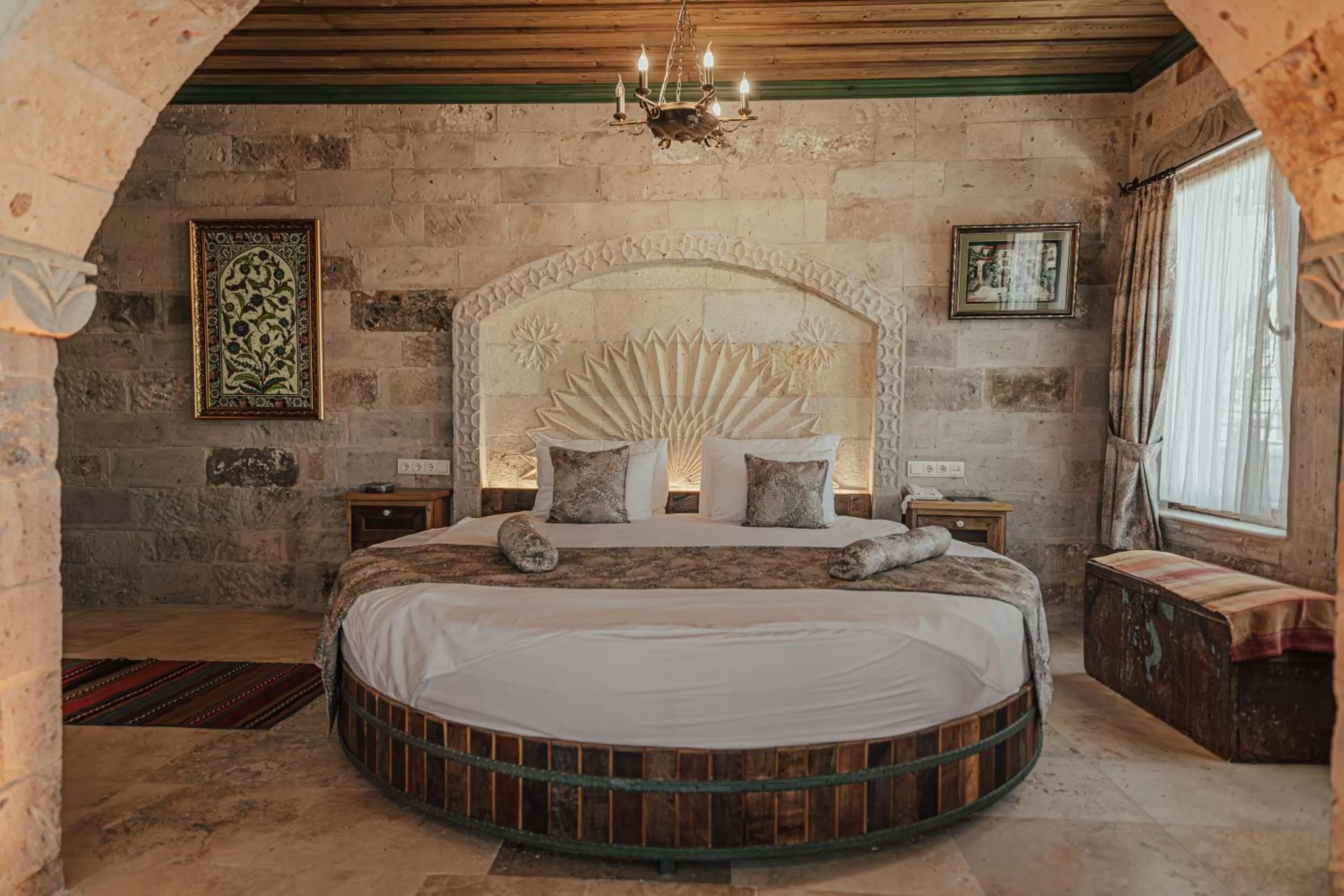 Bedroom, Bed in Şah Saray Cave Suites Halal Hotel