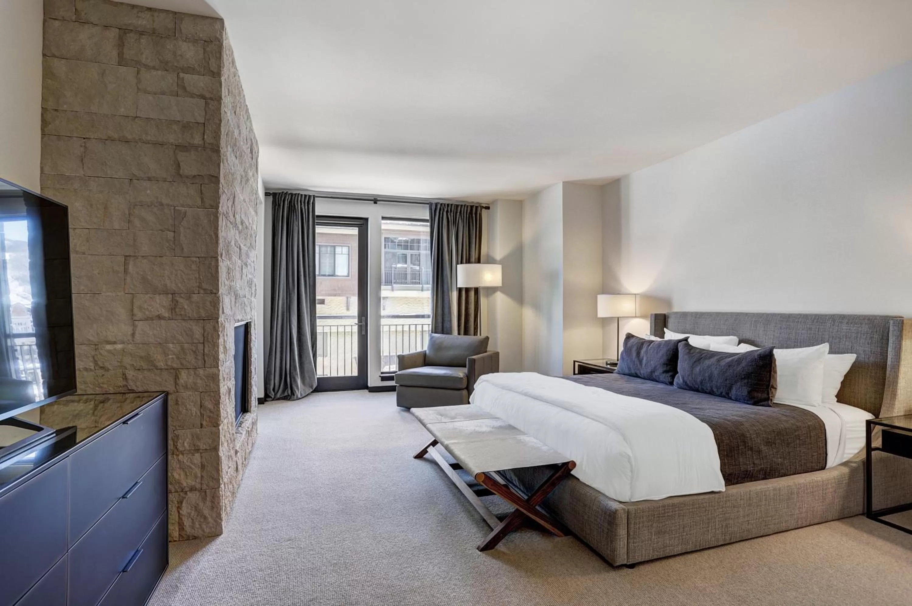 Bed in The Arrabelle at Vail Square, a RockResort, by Vail Resorts