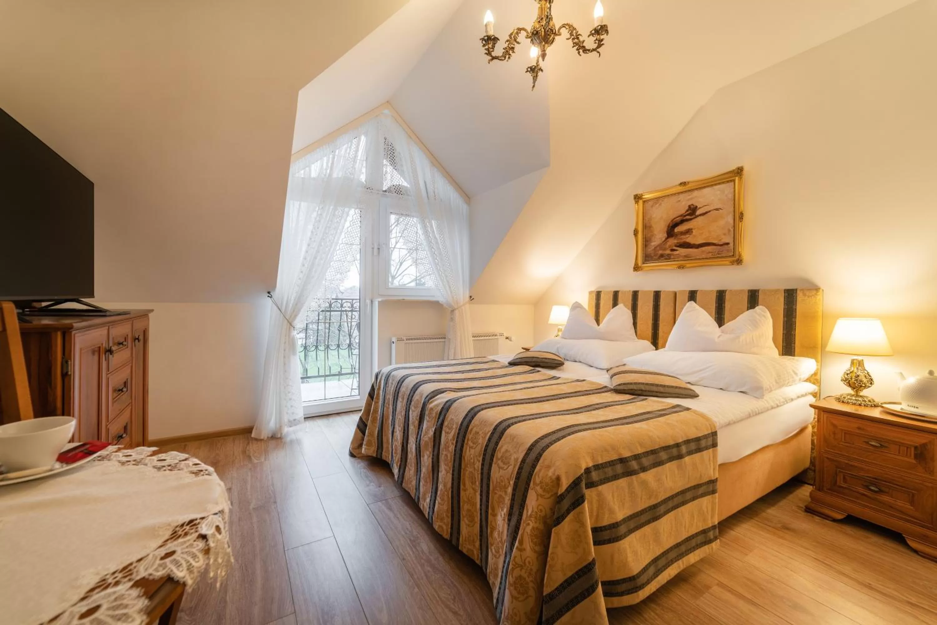 Bed in Pensjonat & Restauracja Admirał