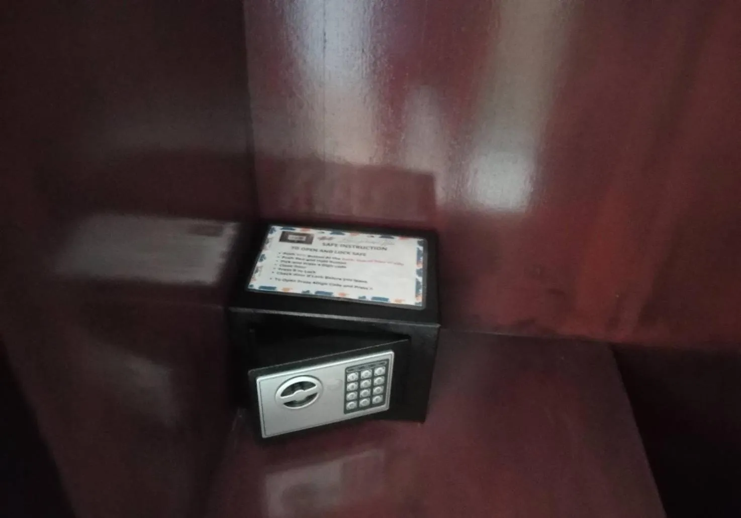 safe in BH Baan Paradise Hotel Patong