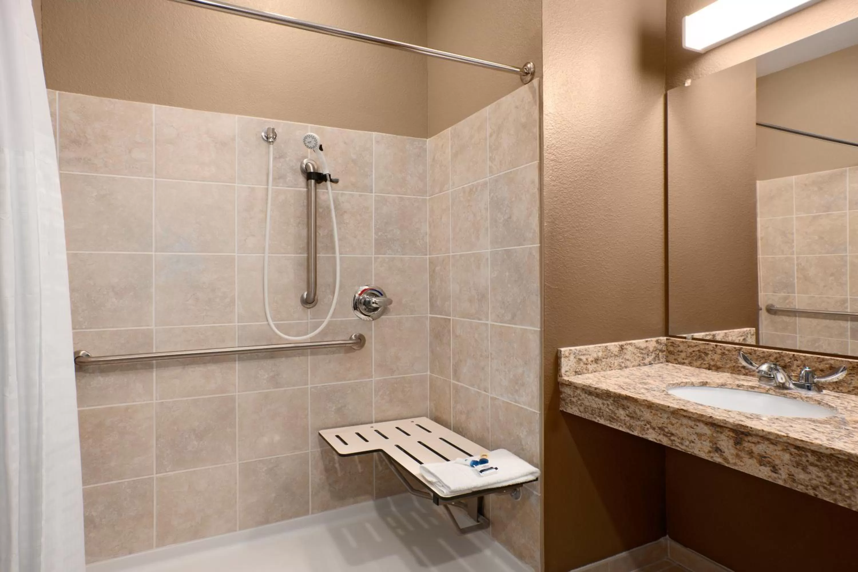 Bathroom in Microtel Inn & Suites Pleasanton