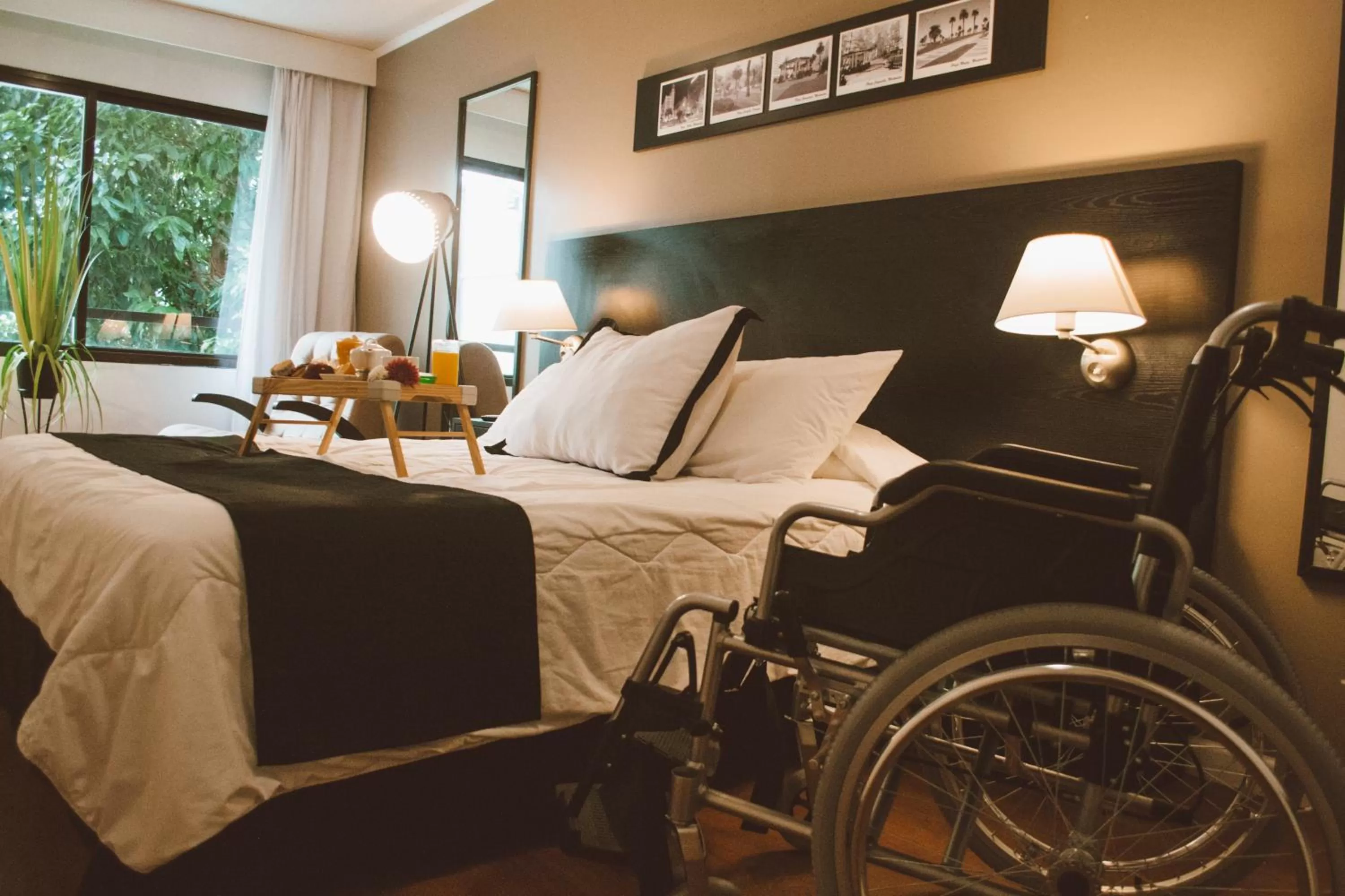 Bed in Pocitos Plaza Hotel