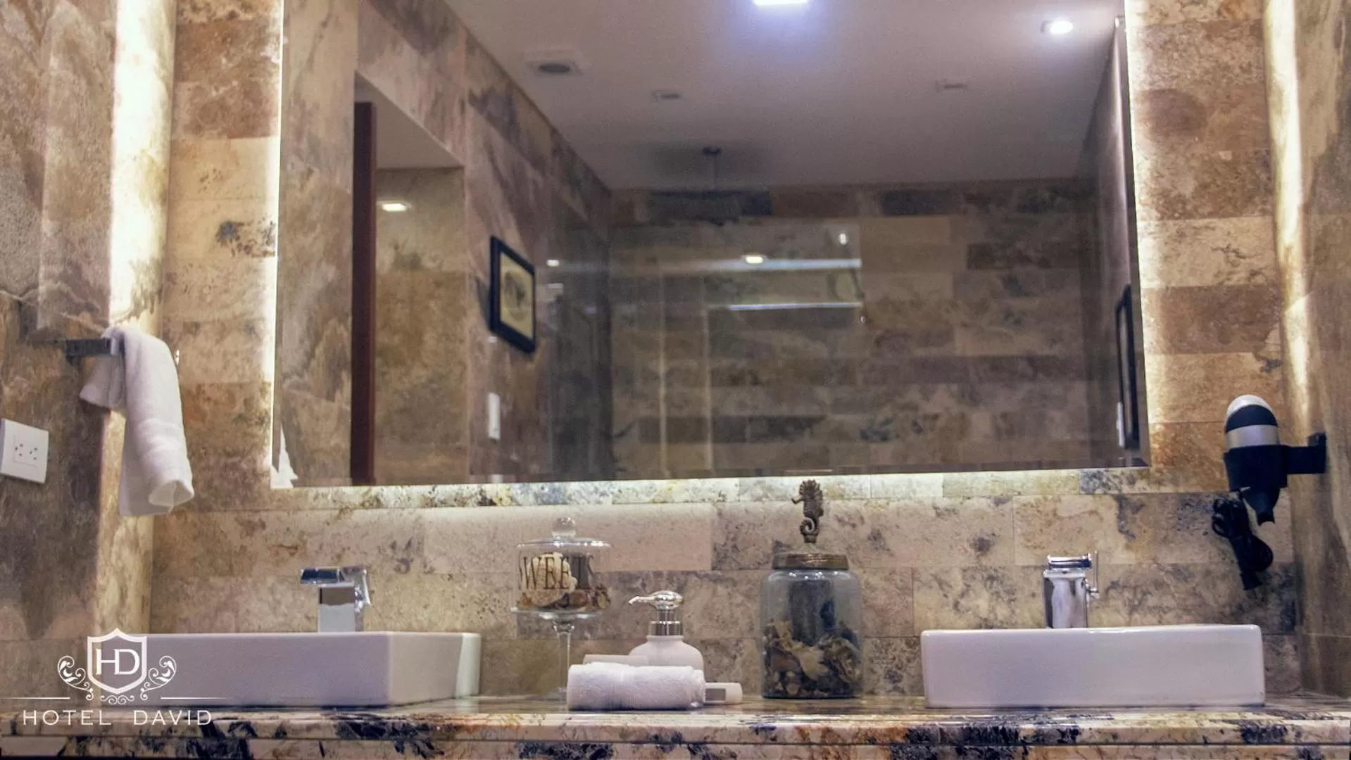 Bathroom in Hotel David