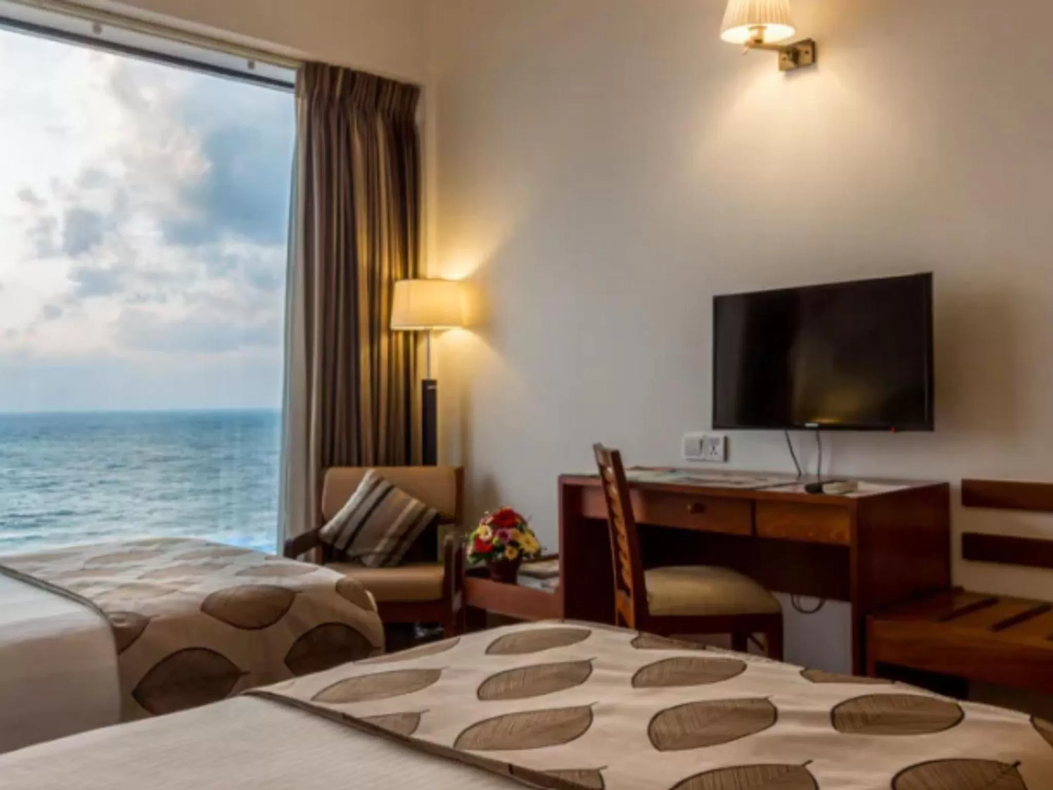 Bed in The Ocean Colombo - Guaranteed Sea View Rooms