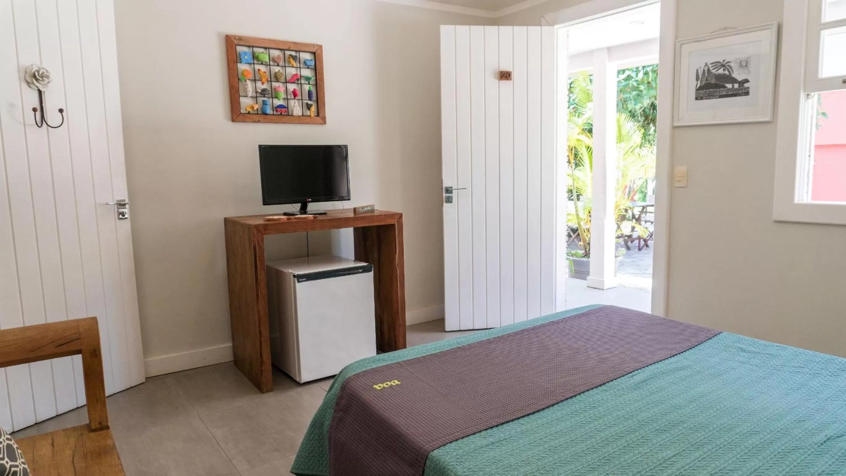 TV and multimedia, Bed in Pousada Tartaruga