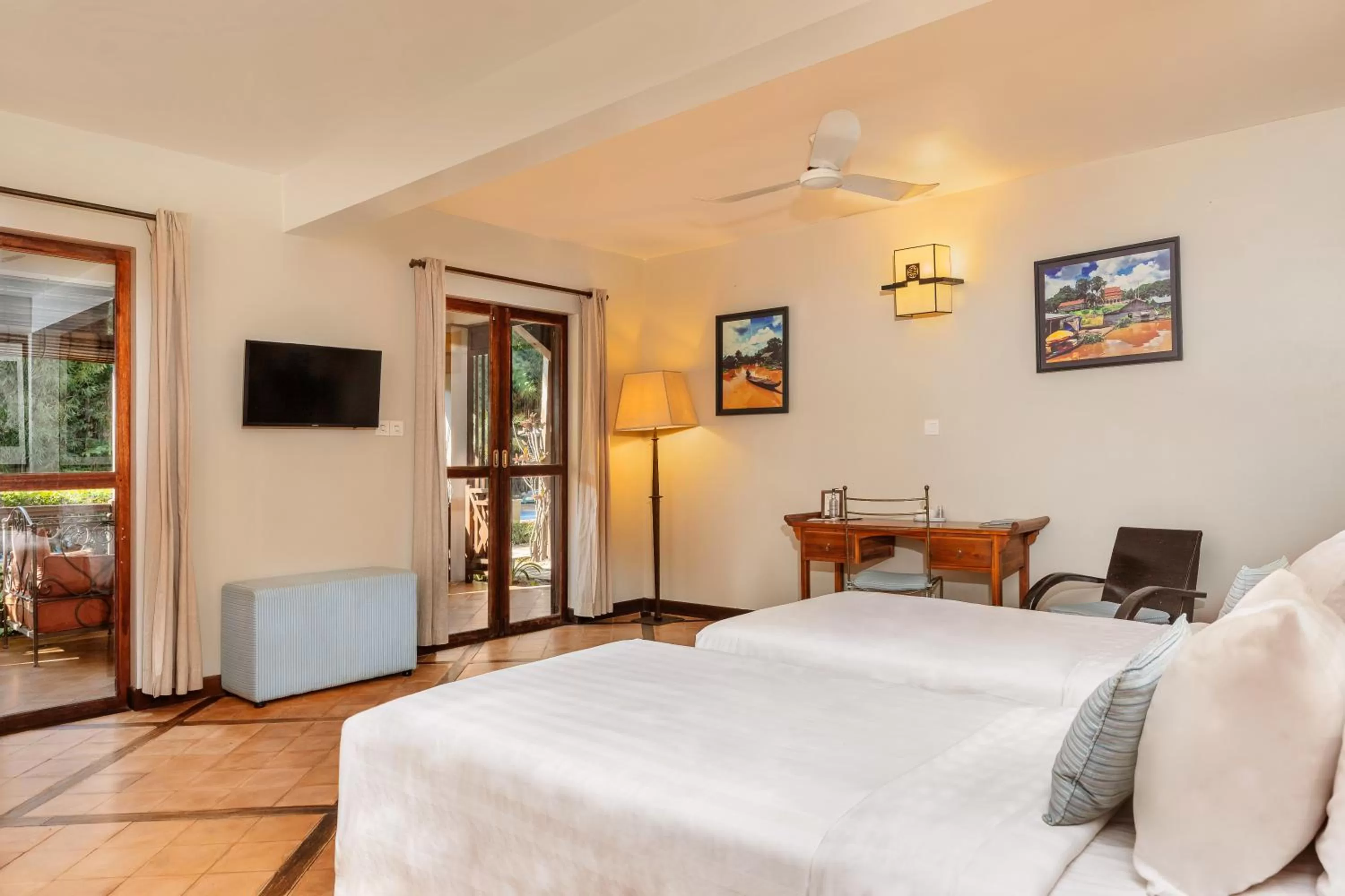 Bedroom, Bed in La Palmeraie D'angkor