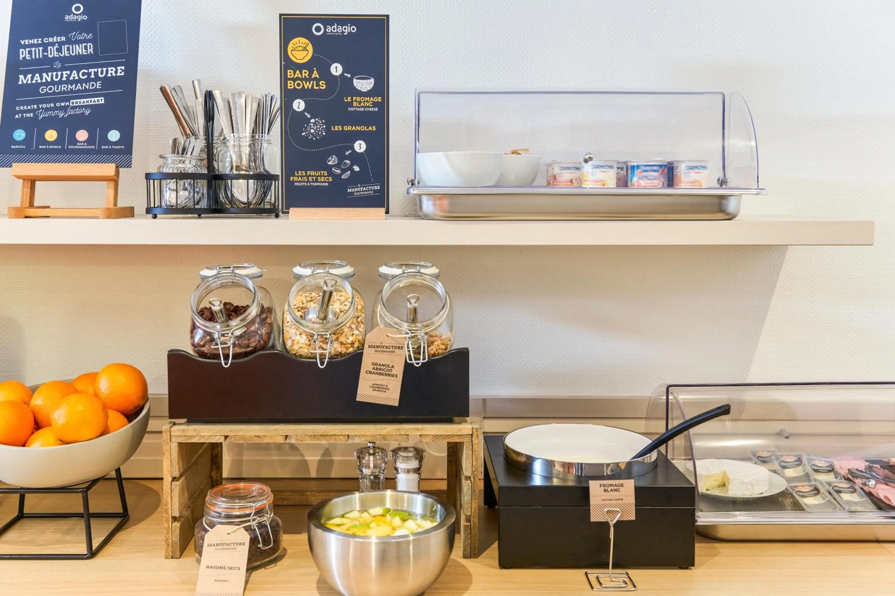 Buffet breakfast in Aparthotel Adagio Access Nice Garibaldi