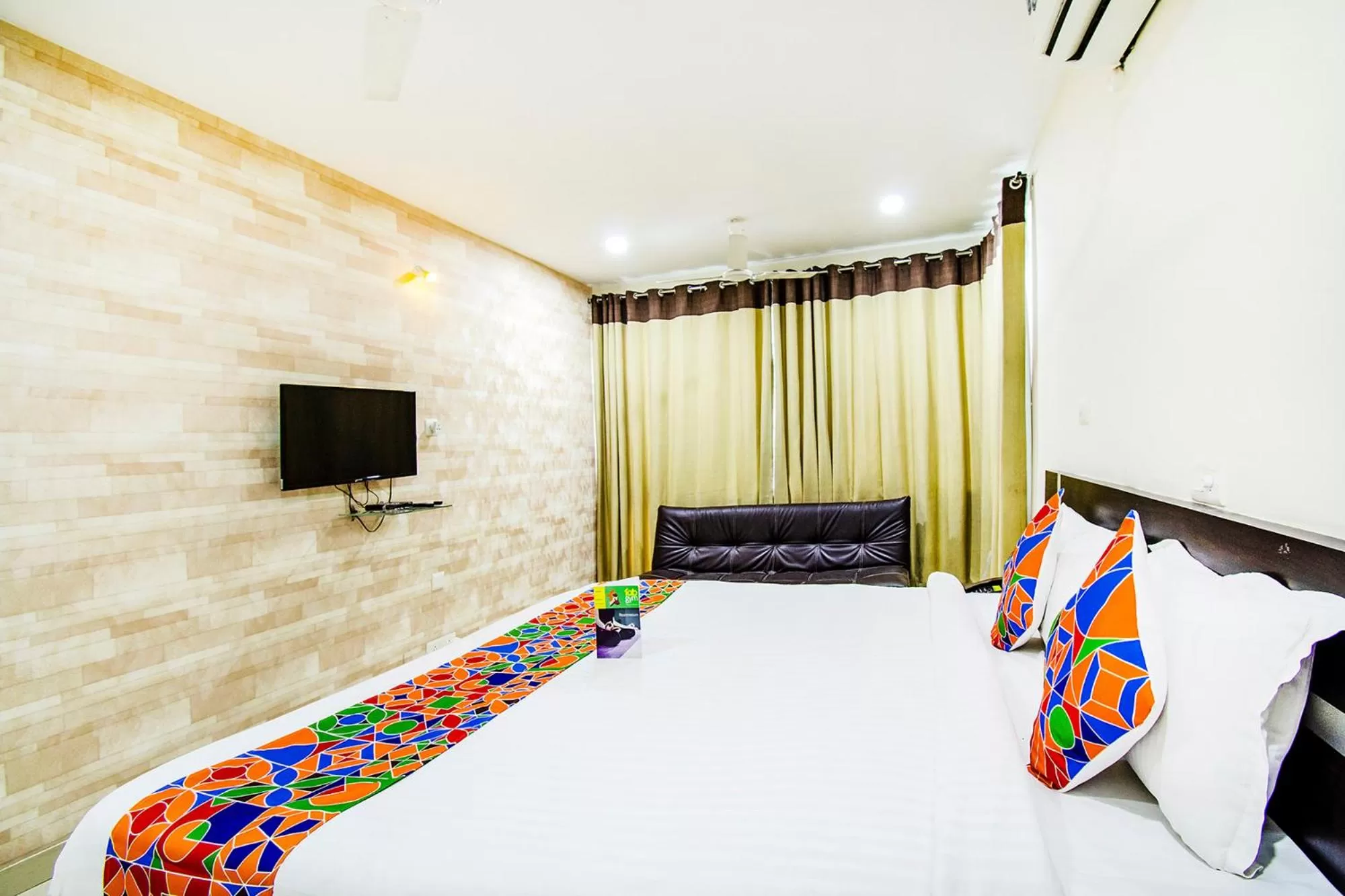 Bed in FabHotel Pride Inn - Nr TCS Deccan Park, Hitech City
