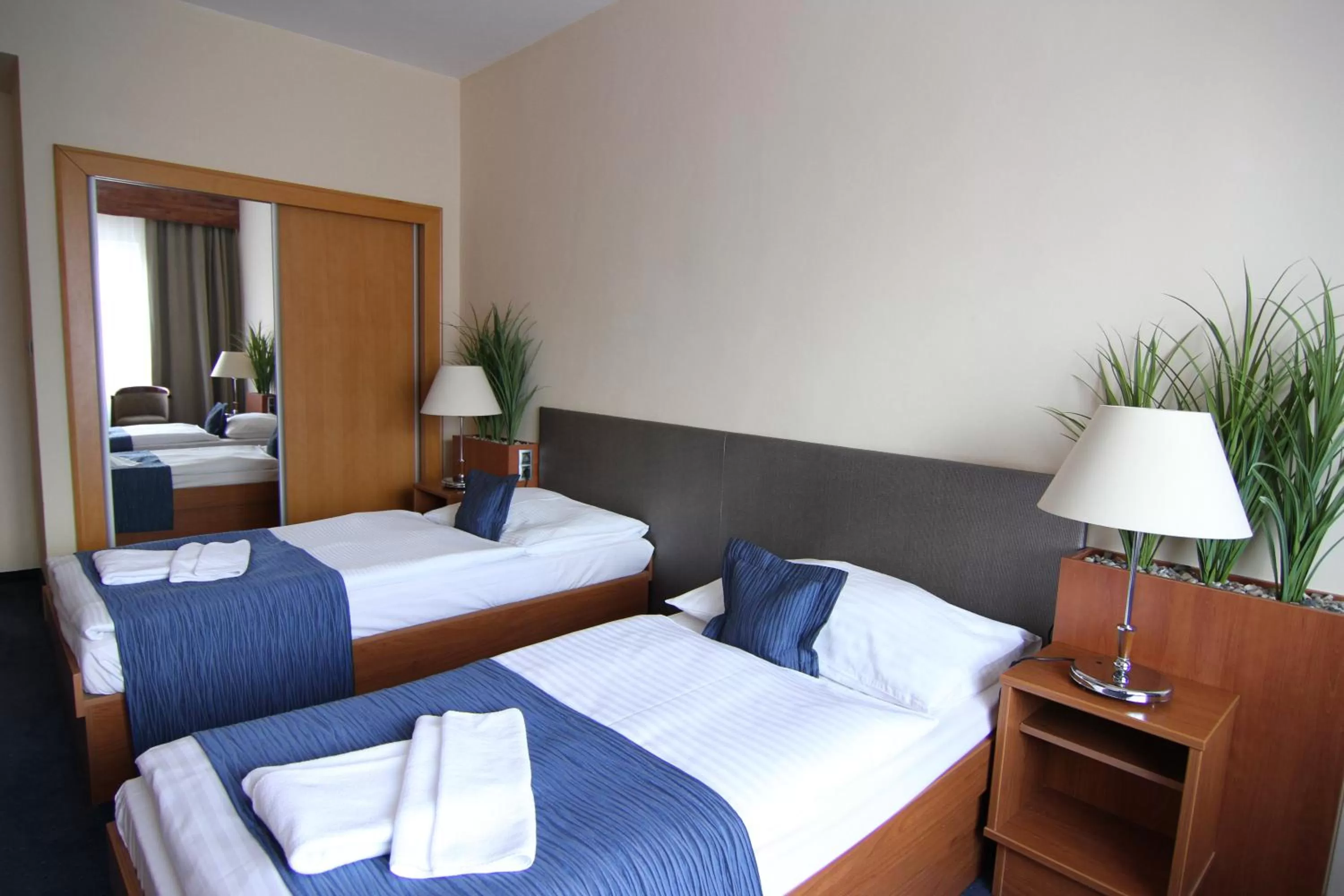 Bed in Hotel Theresia