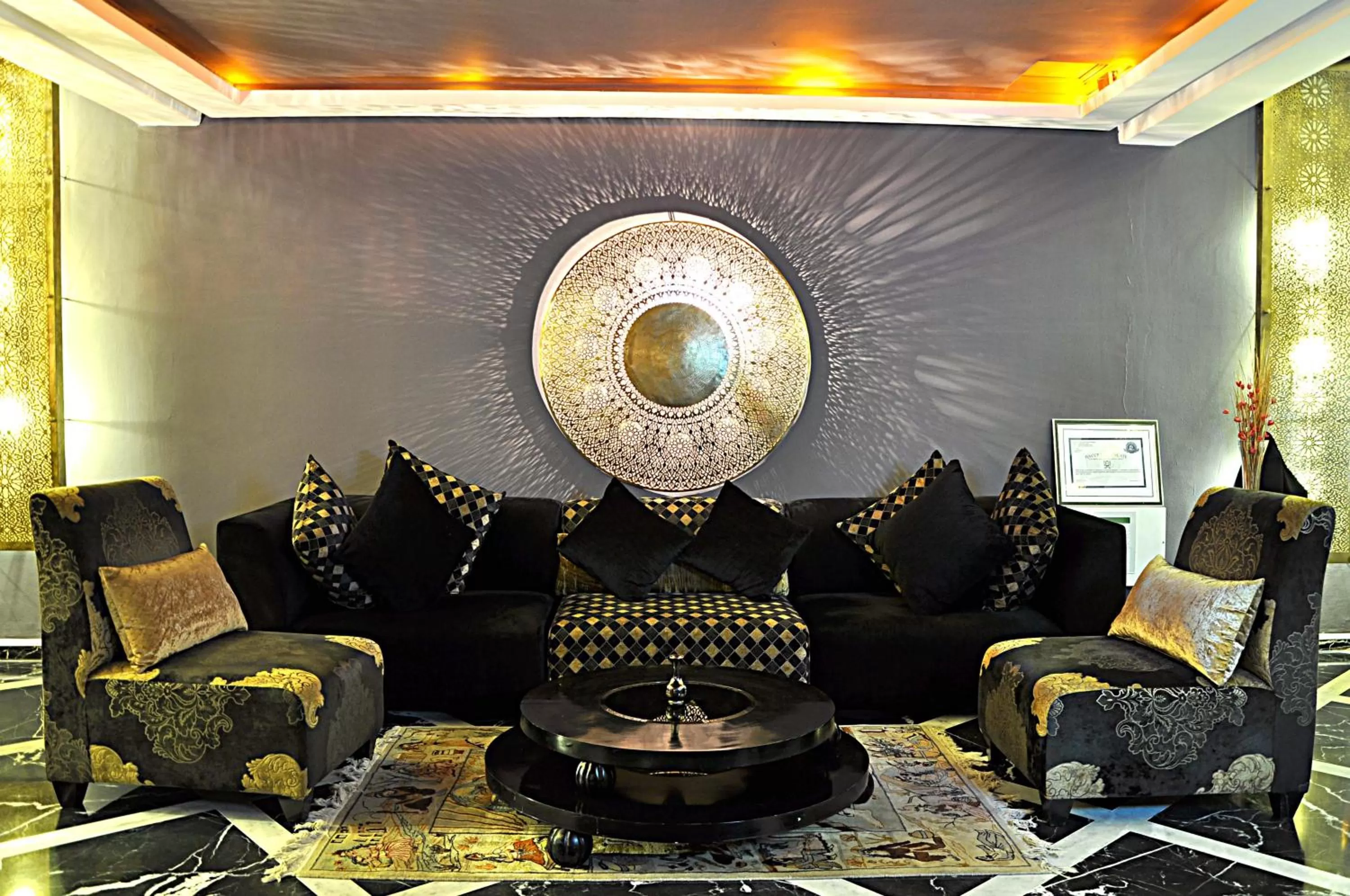 Seating area in Palais Ommeyad Suites & Spa