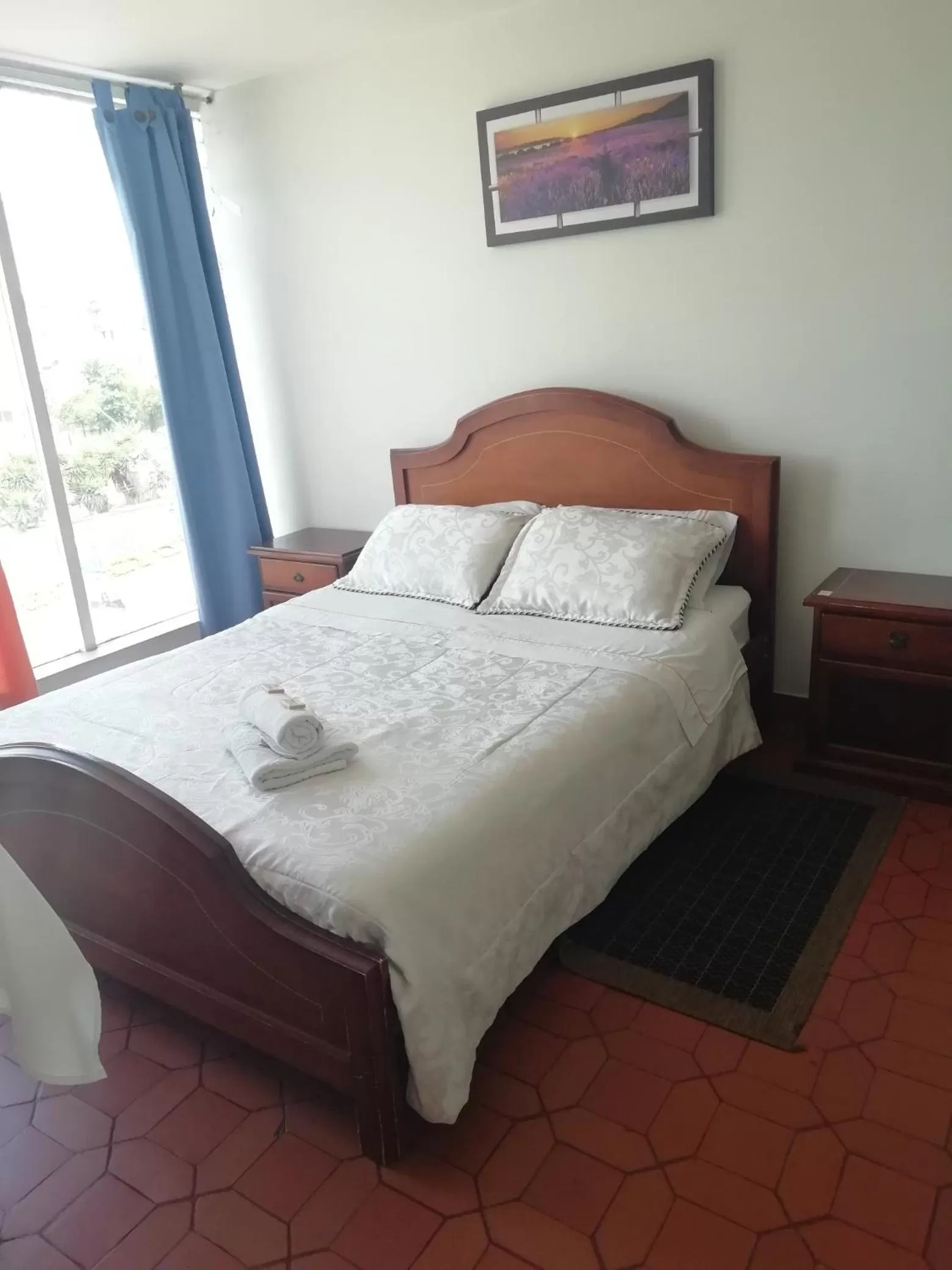 Bed in Hotel Mónaco de Fusa